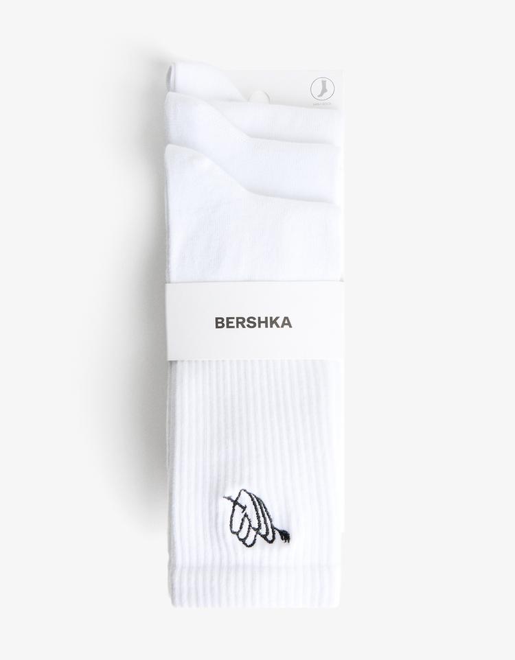 3'lü baskılı çorap paketi