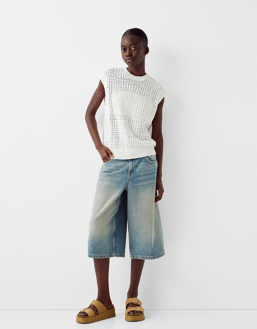 Chaleco estructura calados-Blanco-4