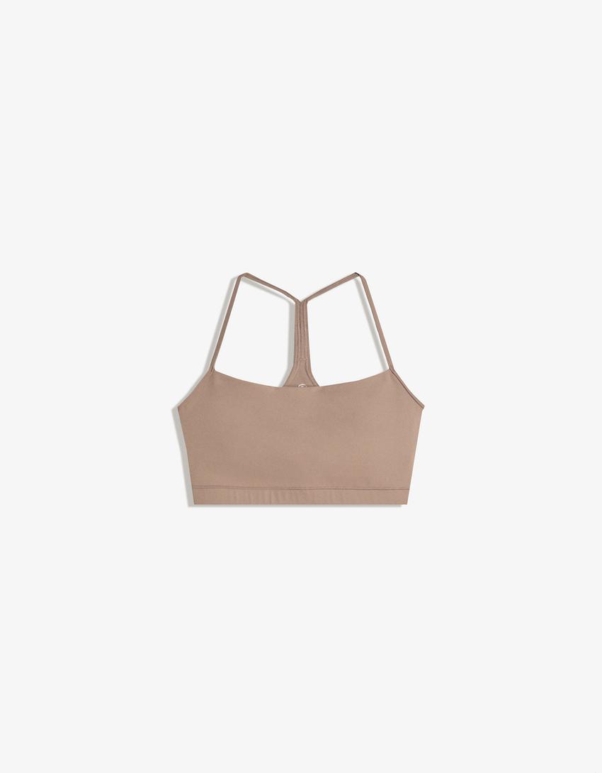 Top tirantes quick dry & breathable-Camel-3