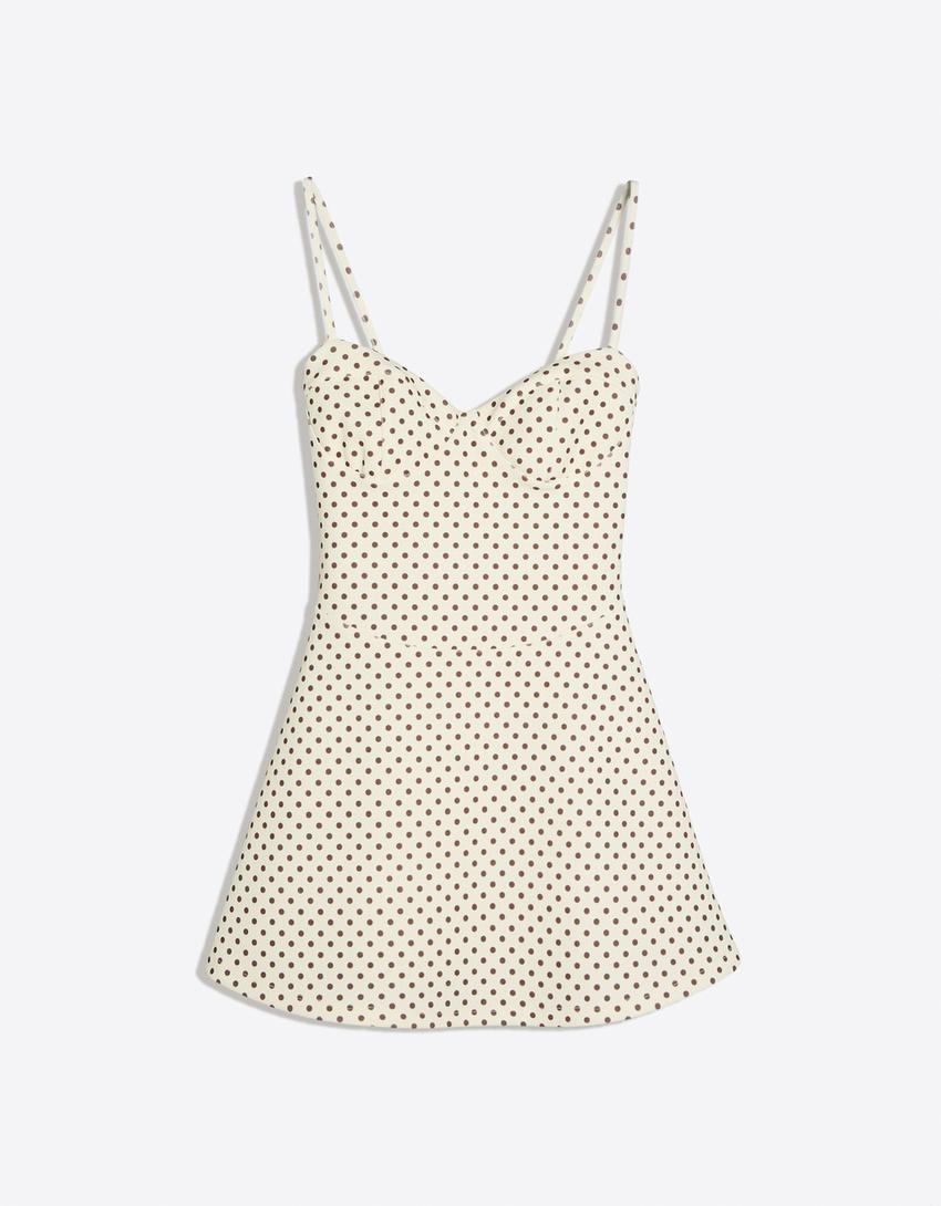 Korse askılı mini elbise - Görsel 5