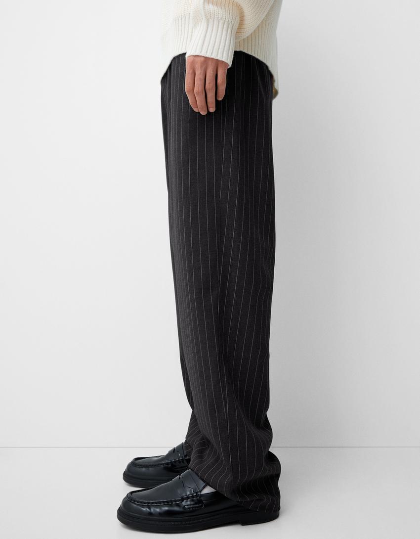 Tailored baggy pants - Men | Bershka