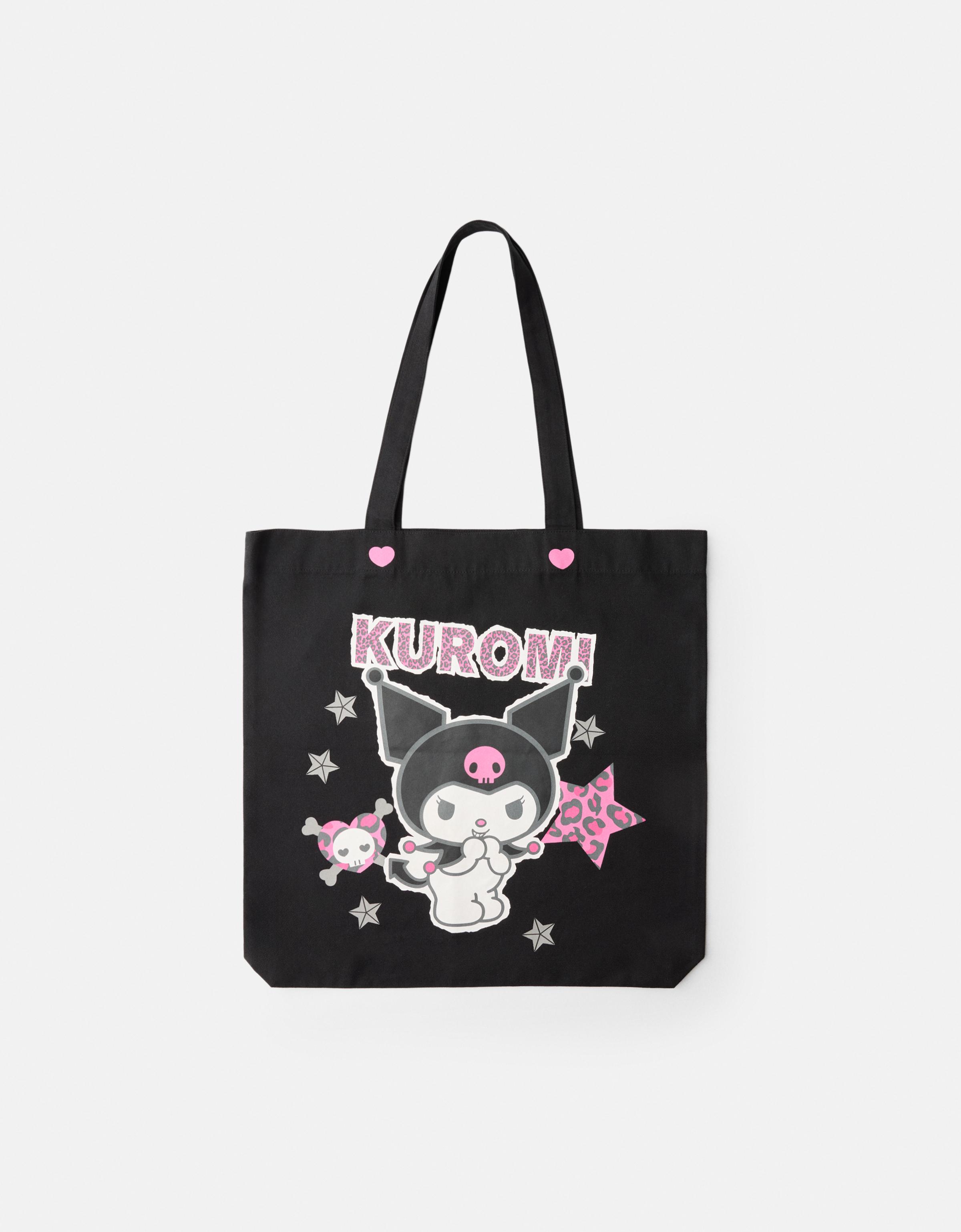 Bershka Shopper-Tasche Kuromi Damen Schwarz