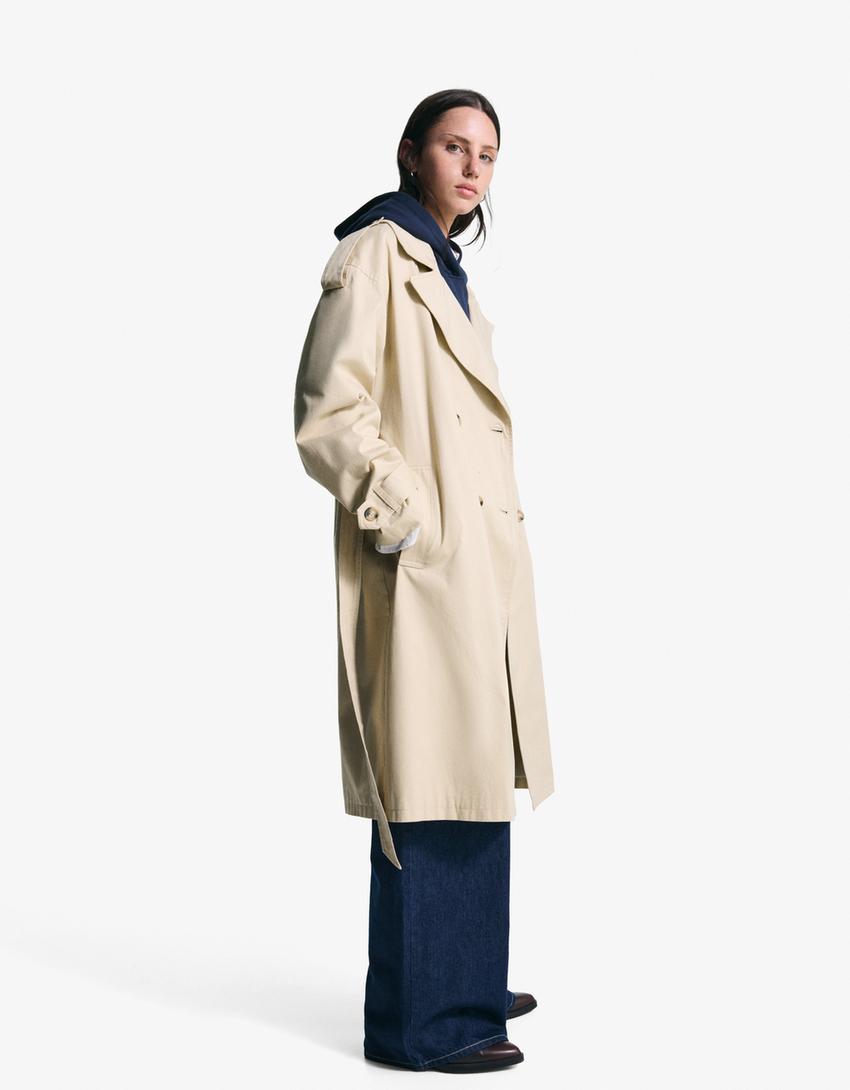 Abrigo trench-Camel