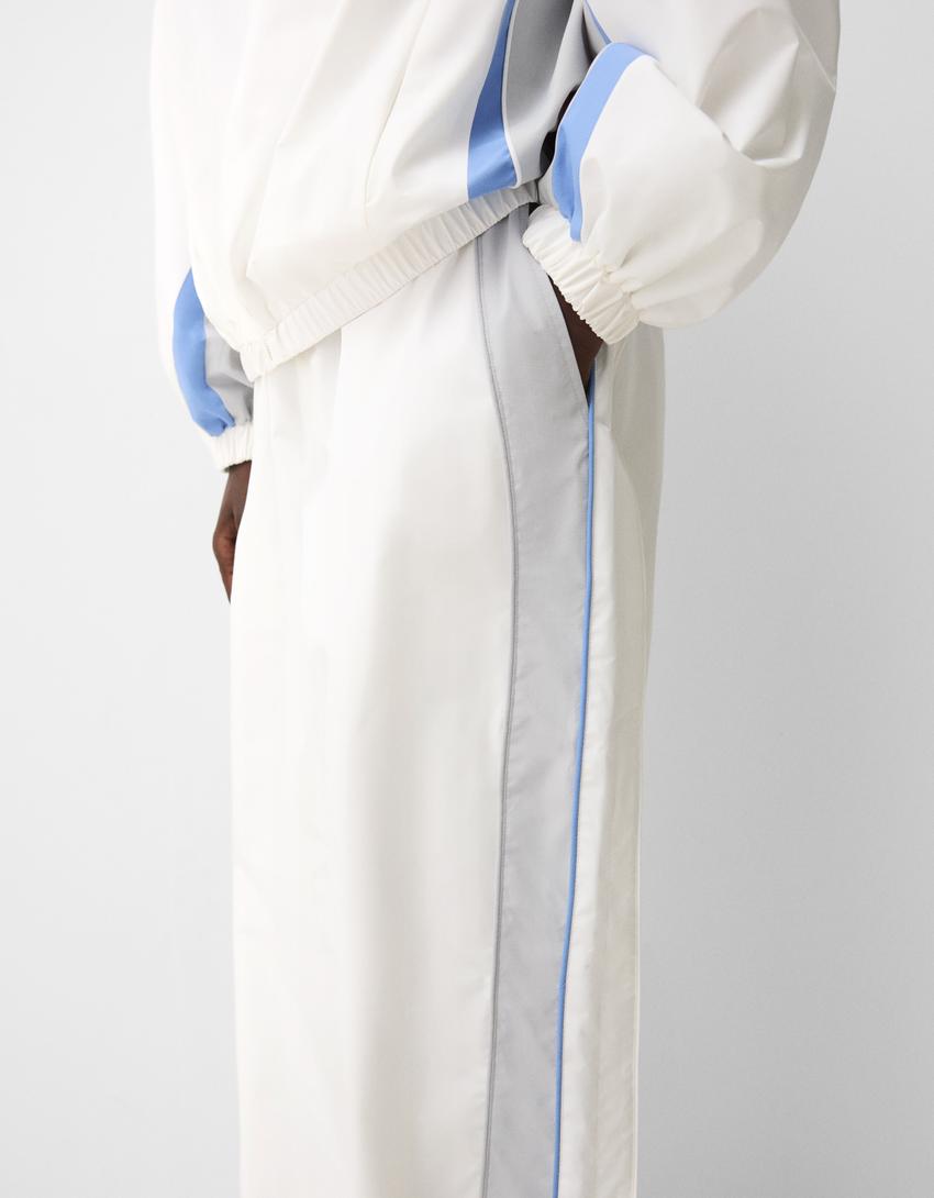 Pantaloni Da Jogging In Felpa Nero Bianco Nike | La Redoute - Foto 5