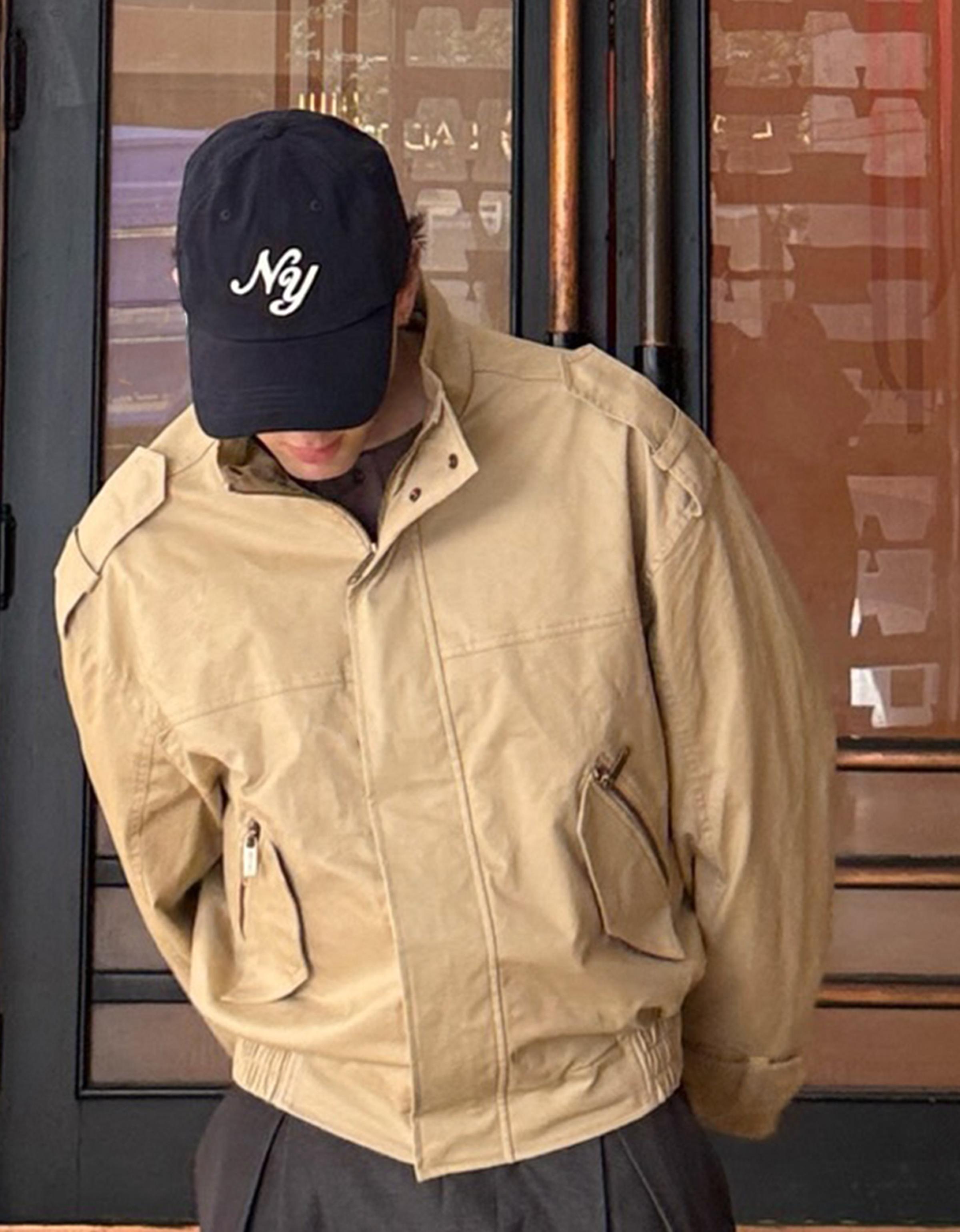 Embroidered cap — Navy