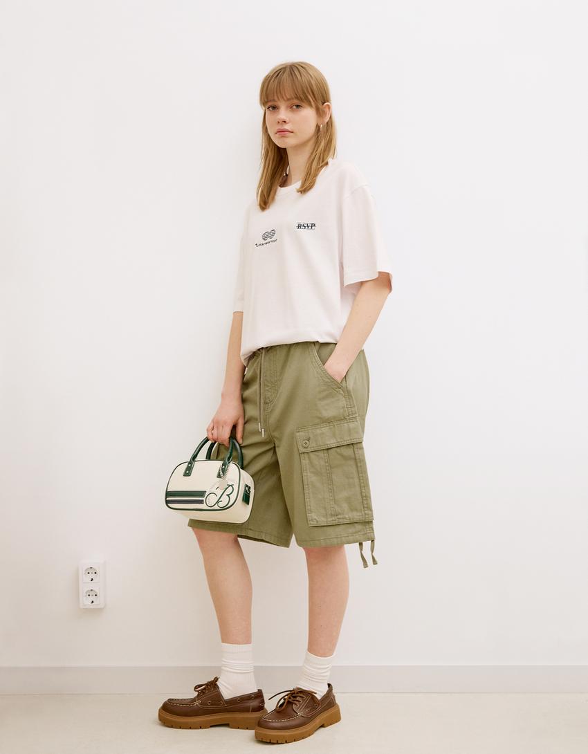 Bermudy Cargo BSK Teen Bershka bermudy-cargo-bsk-teen-bershka