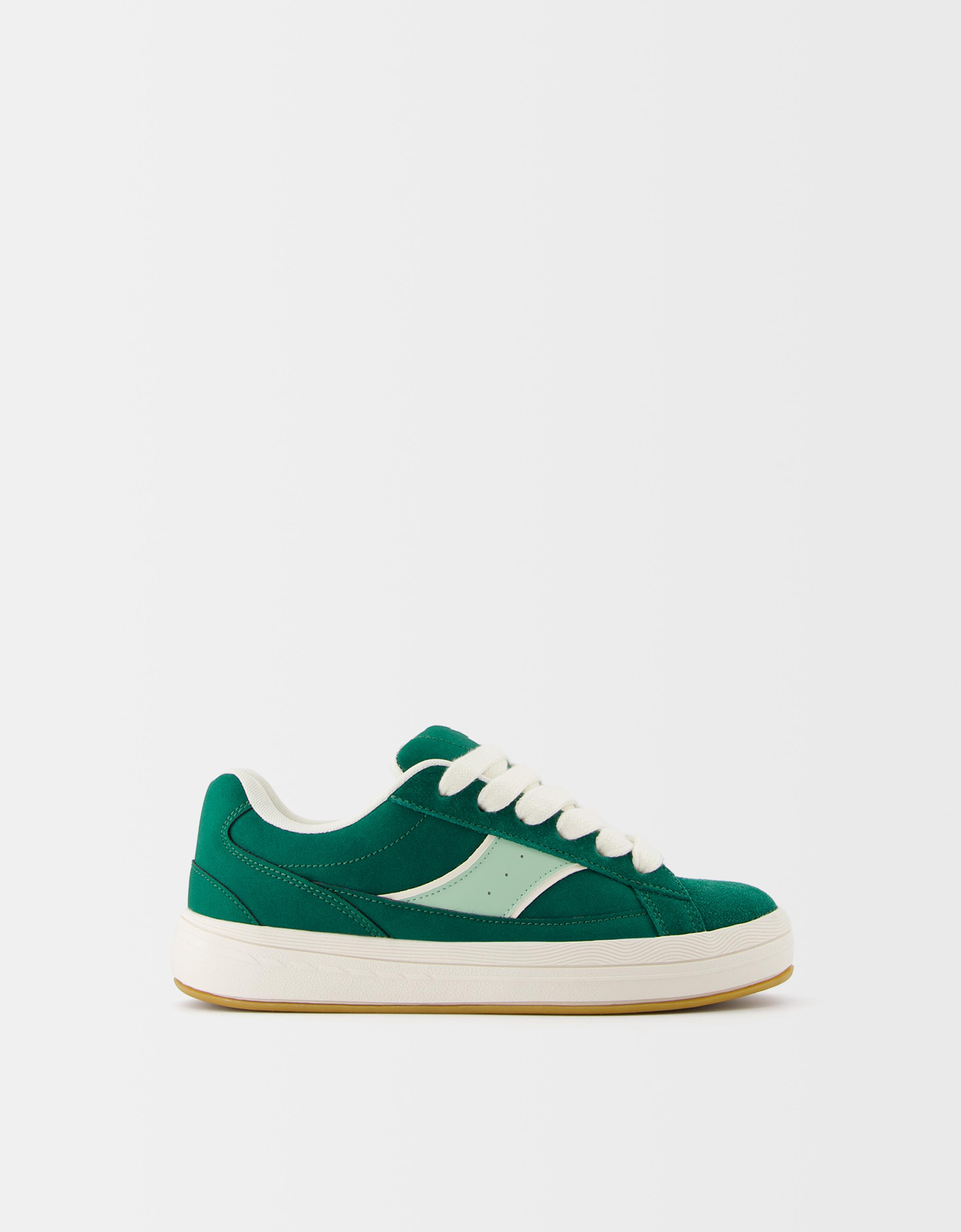 Bershka Skate-Sneaker Damen 40 Grün