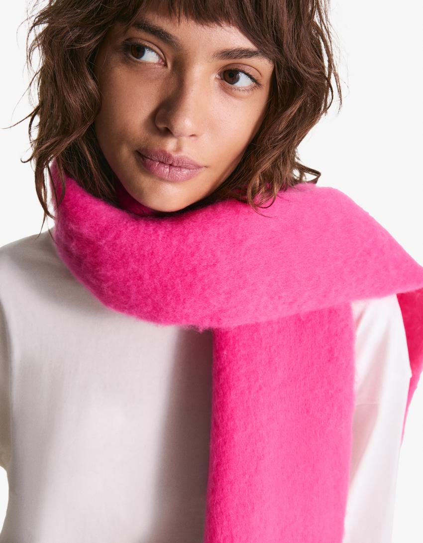 Vienspalvis šalikas-Fuksijų