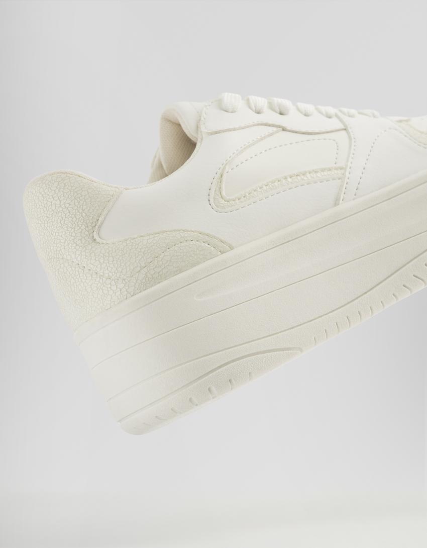 Baskets plateforme-Blanc-2