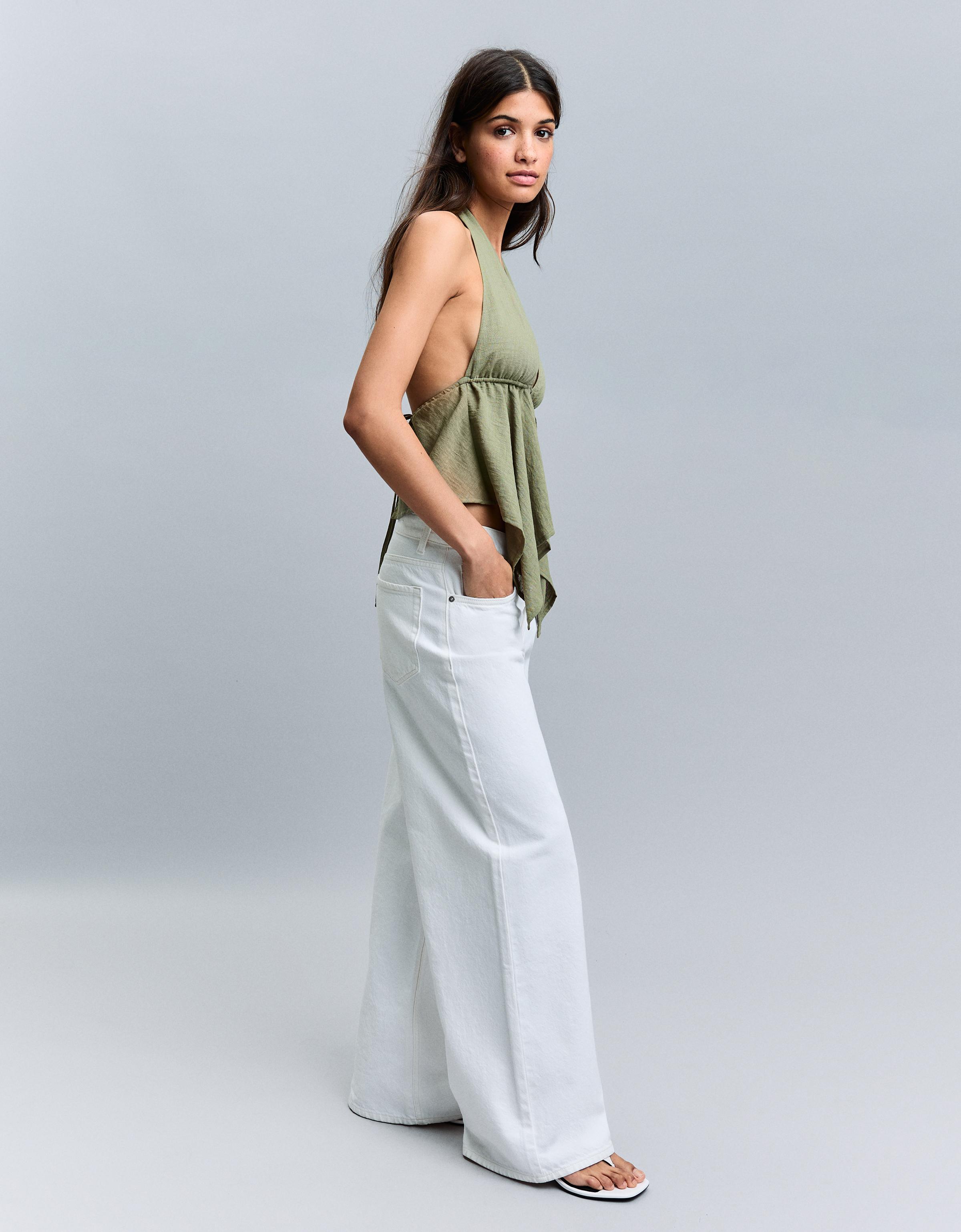 Halter yaka bağlamalı top - Görsel 41