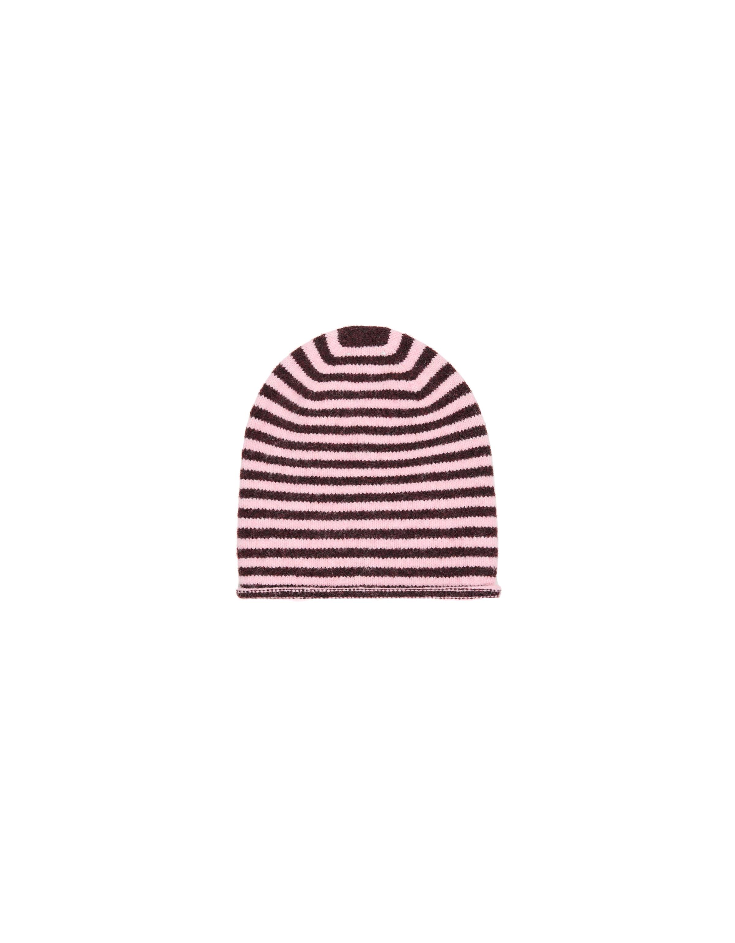 Striped beanie — Pink