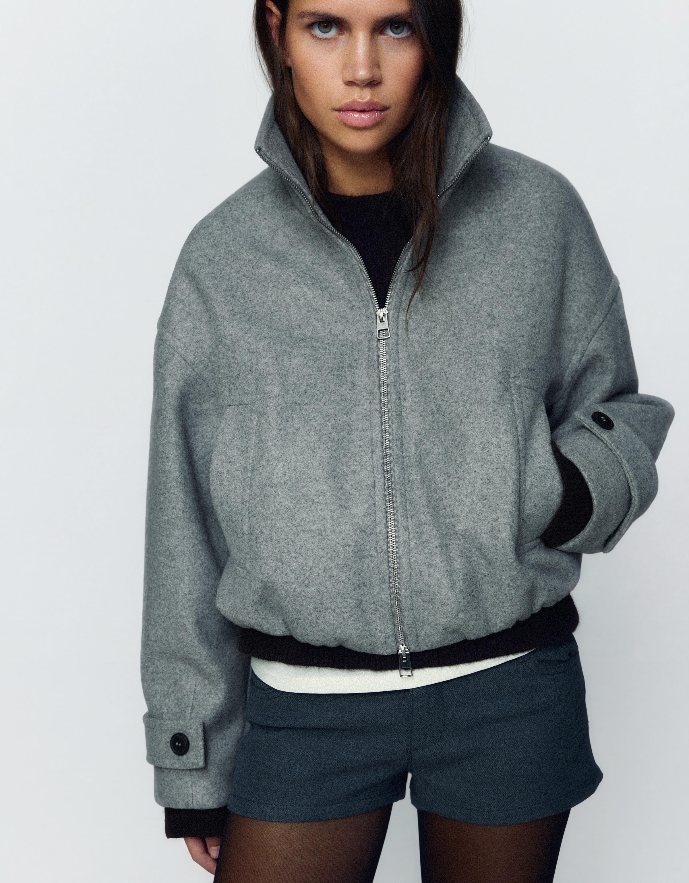 Soft touch jacket — Grey