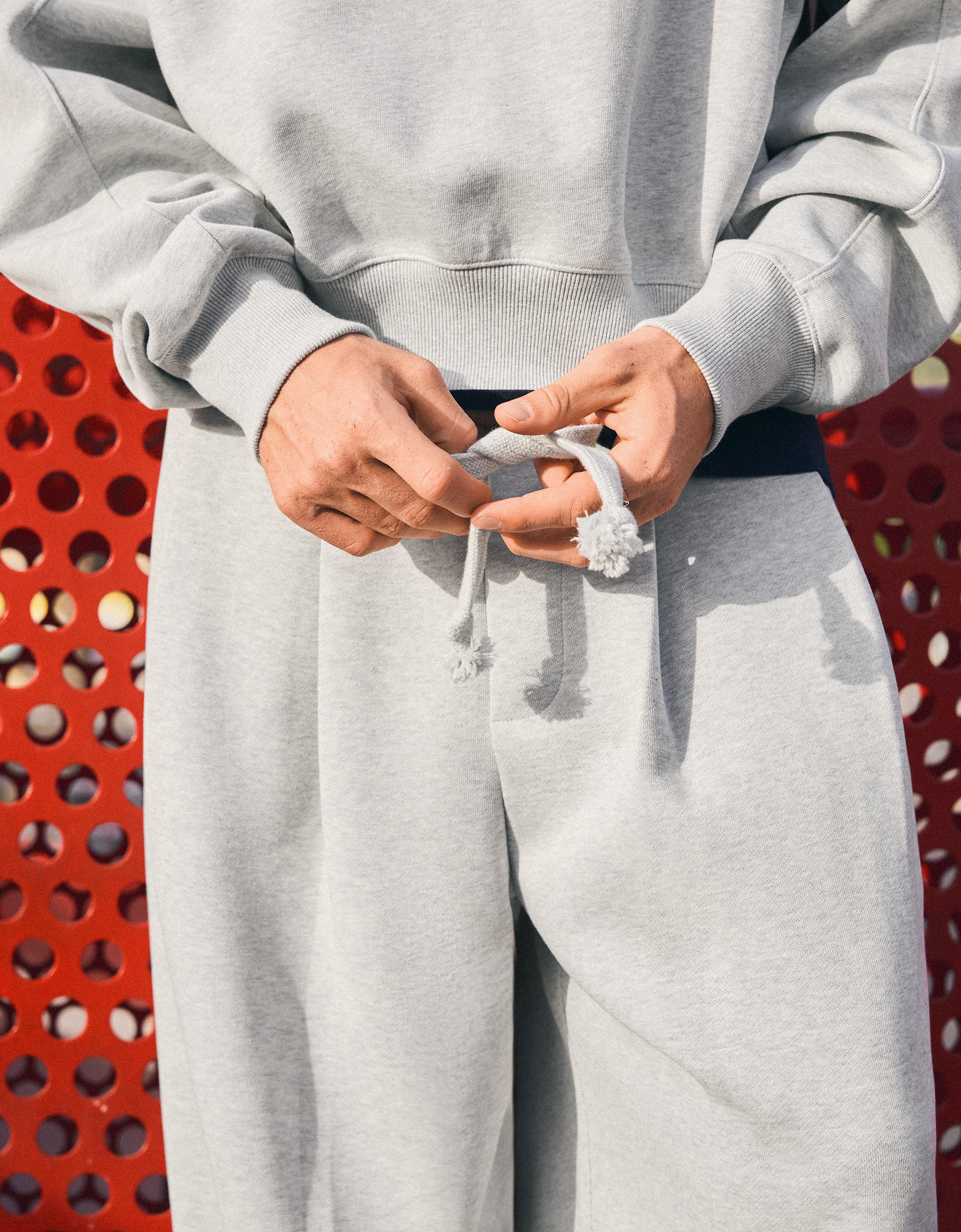 Super baggy pleated trousers — Grey