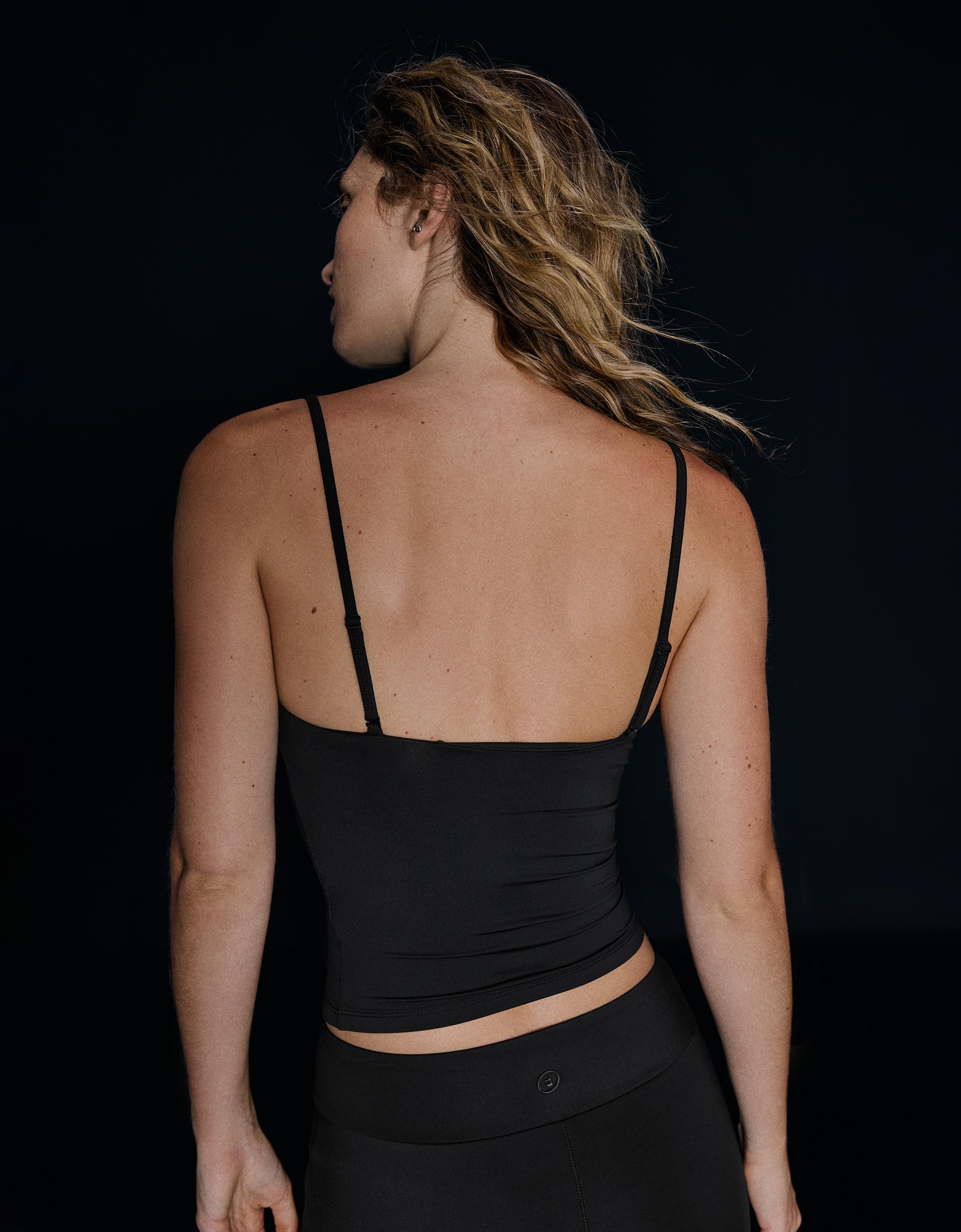 Breathable & Quick Dry technical fabric tank top — Black