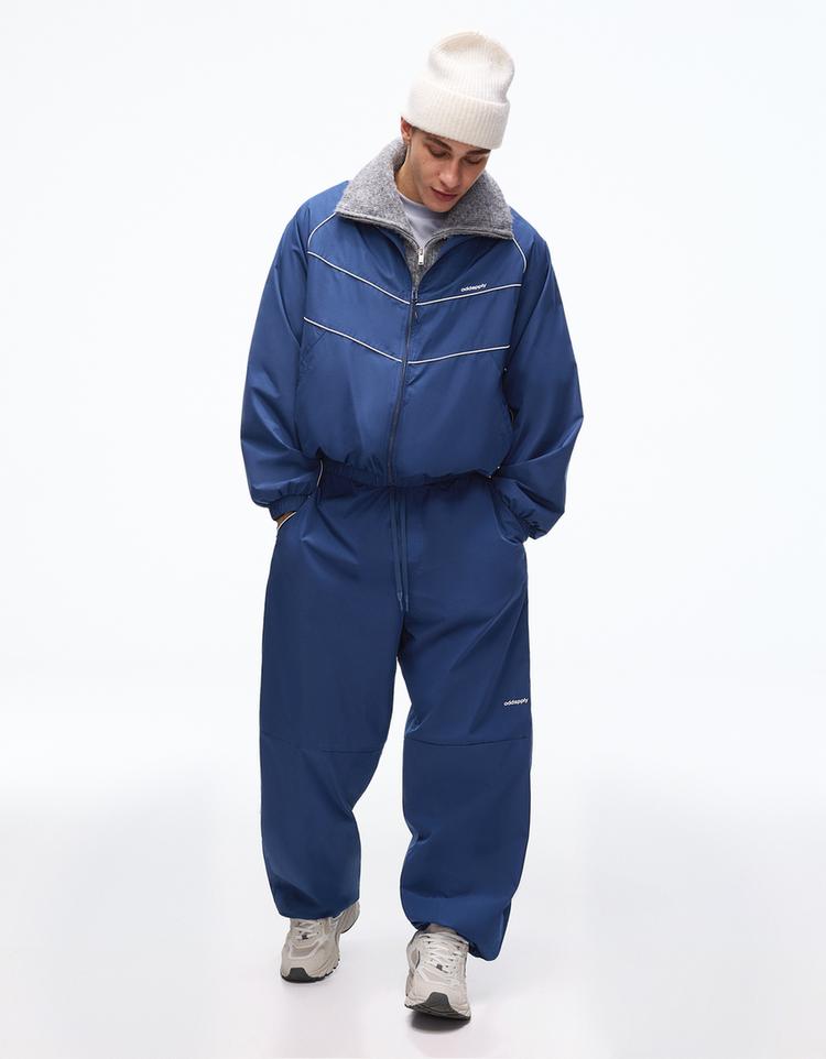 Süper baggy fit teknik pantolon