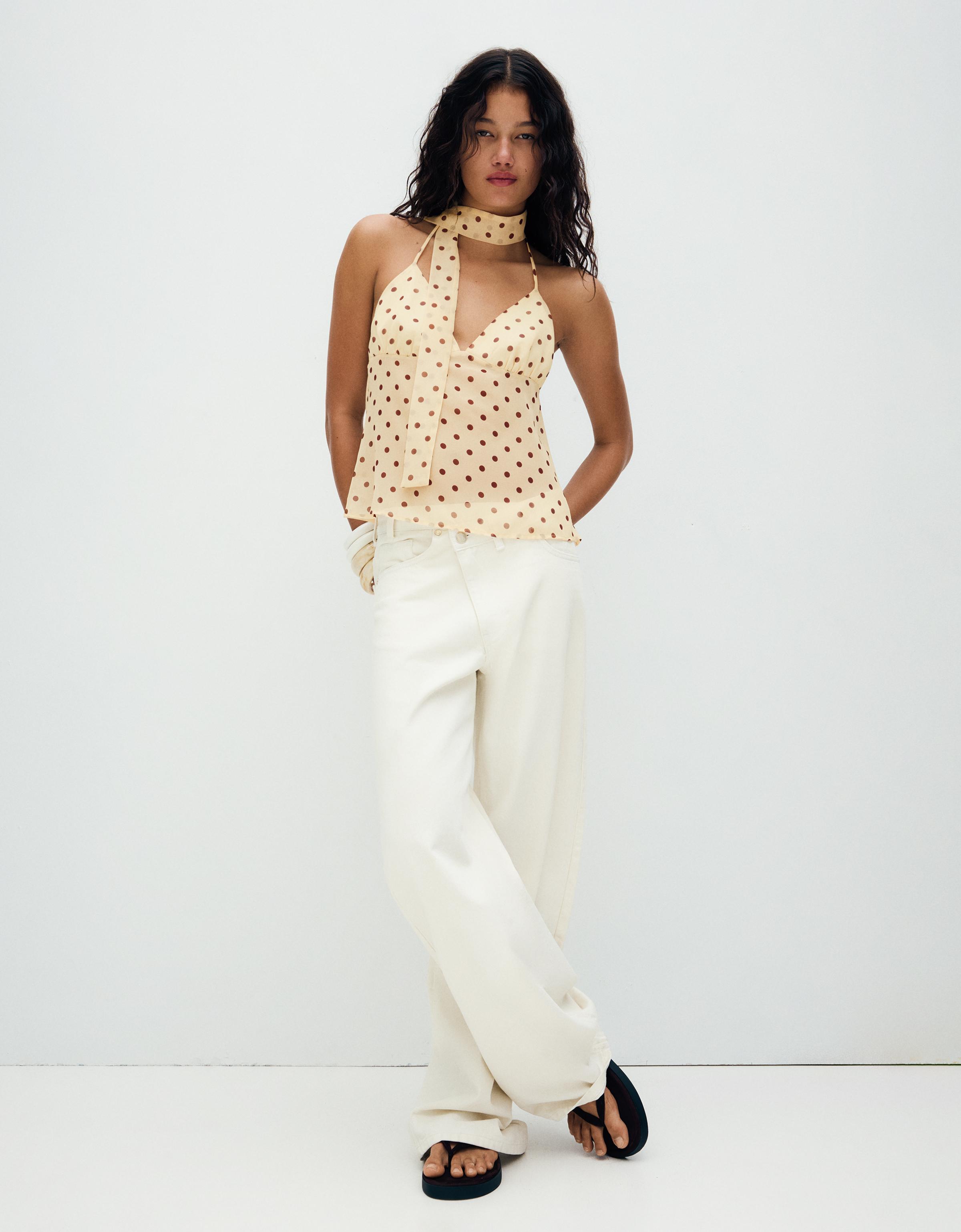 Fular detaylı askılı top - Görsel 44