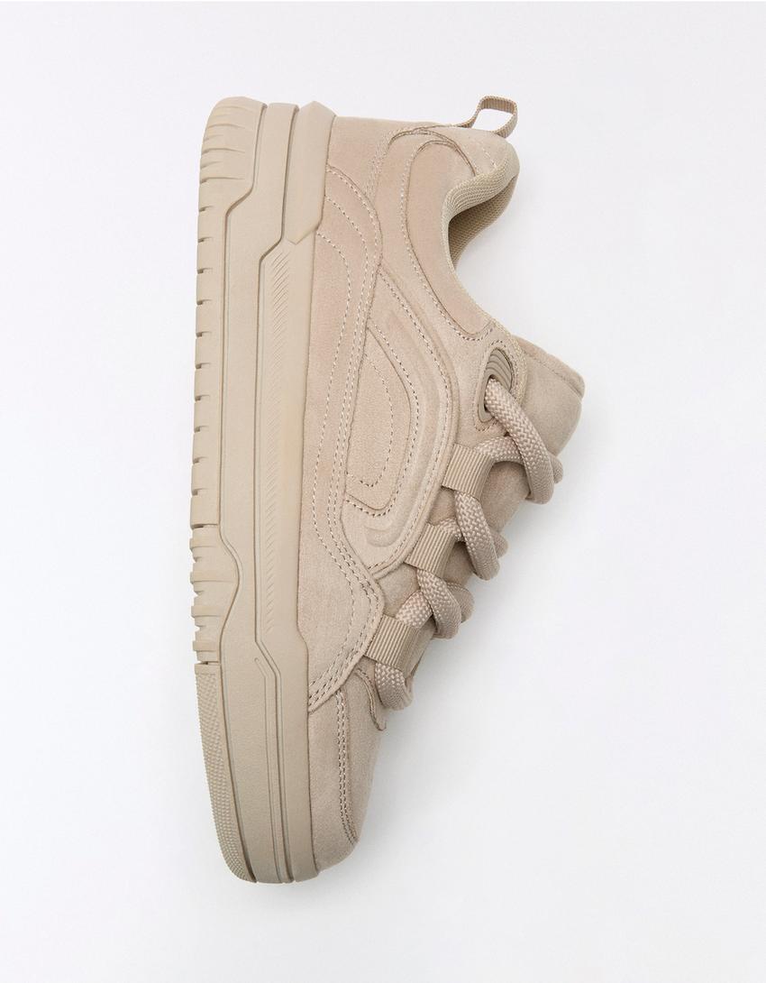 Chunky skater trainers-SAND