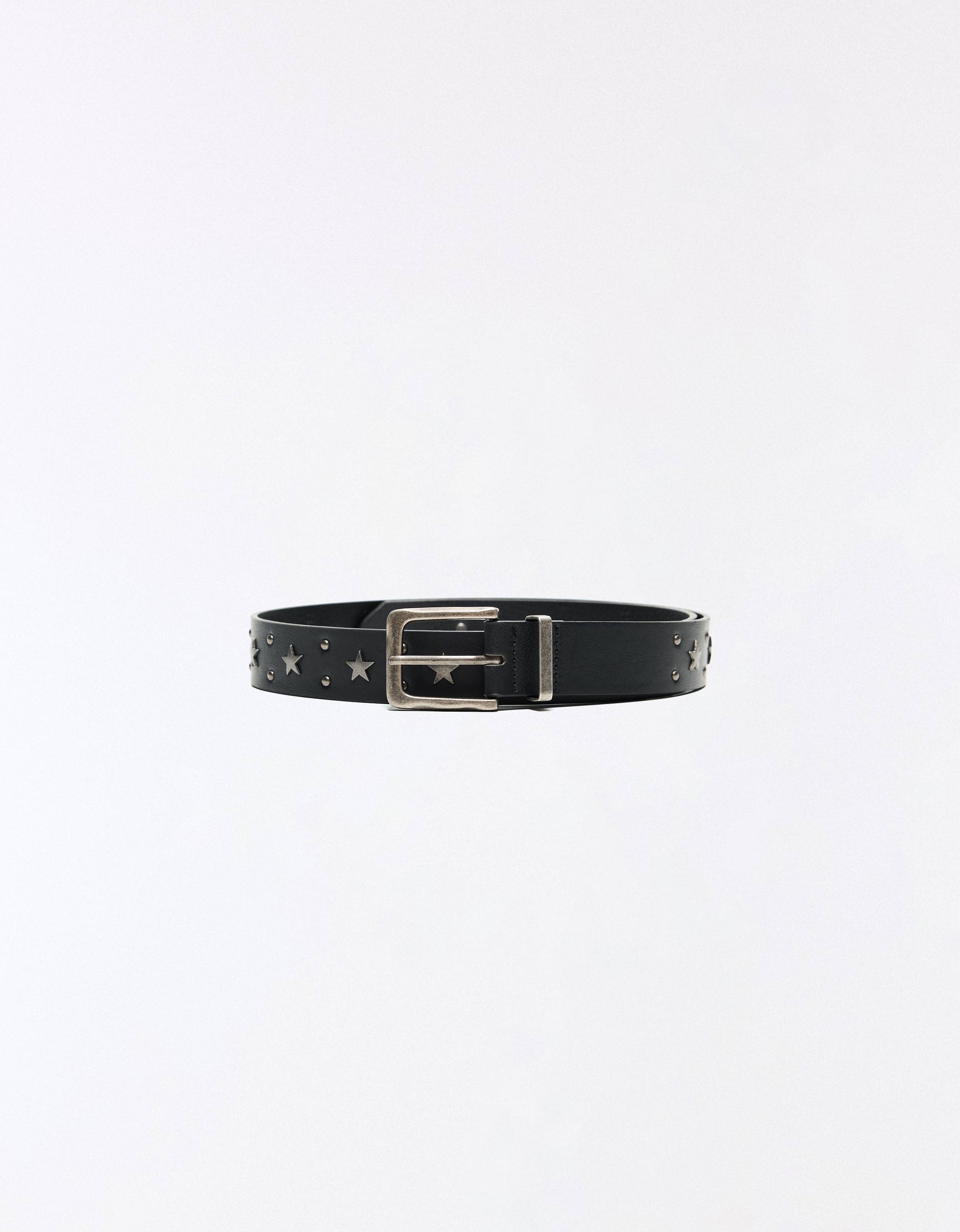 Star stud belt — Black