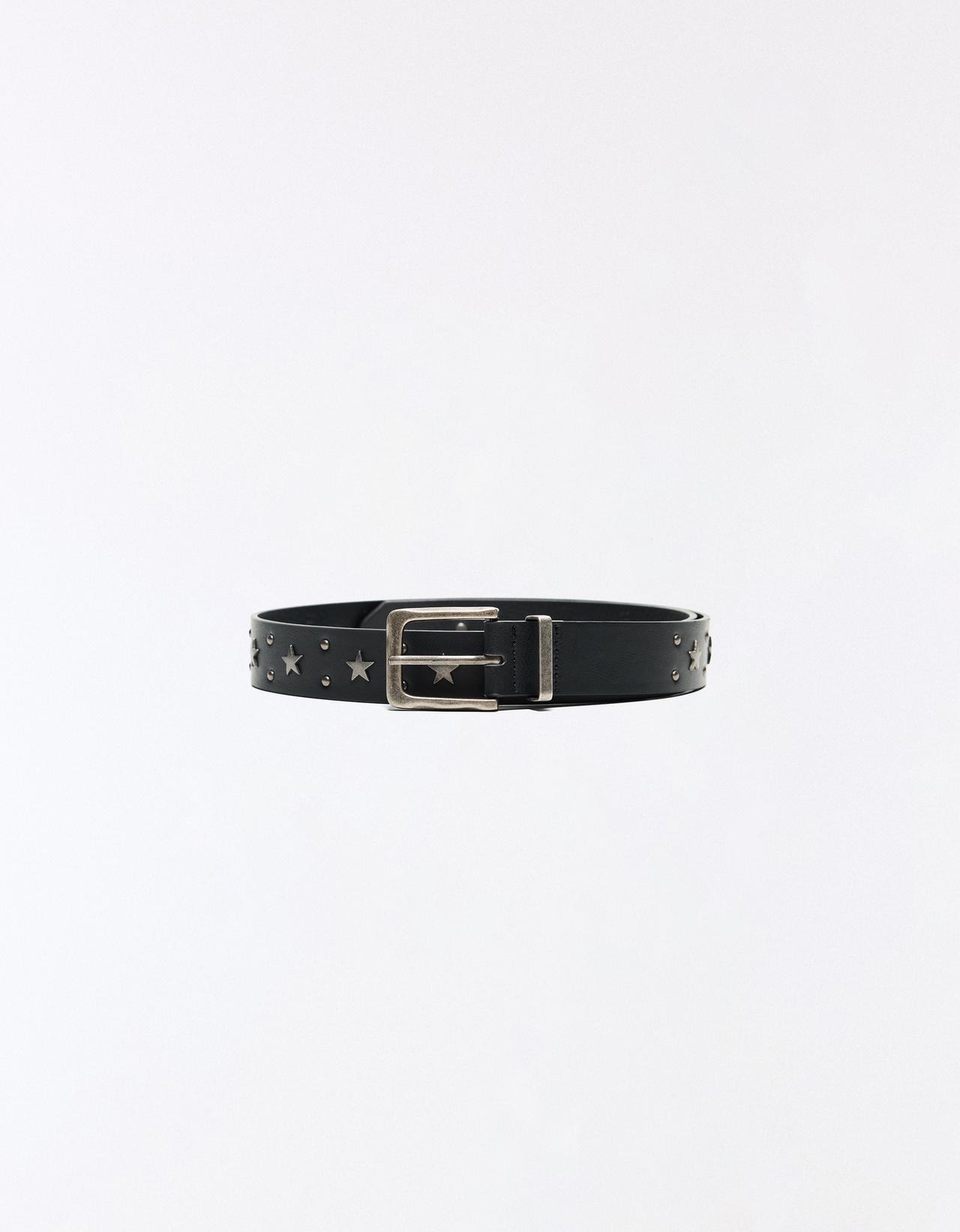 Star stud belt — Black