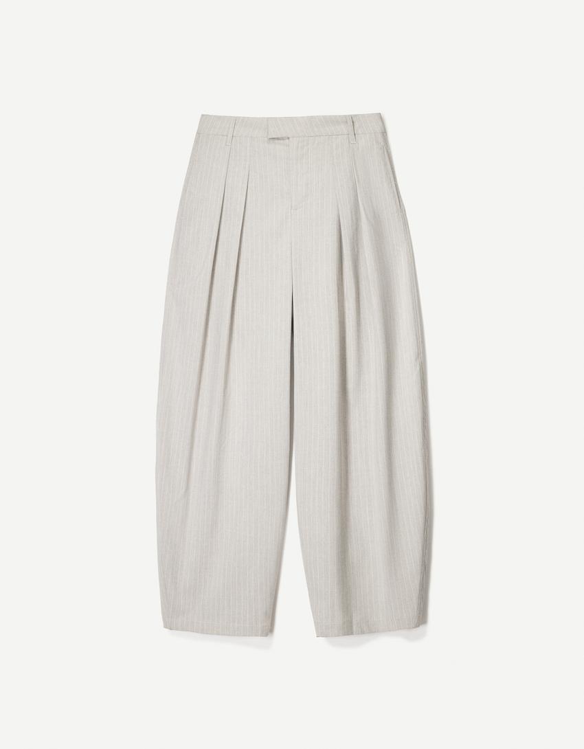 Tailoring-Hose im Balloon-Fit-Dunkelgrau-0