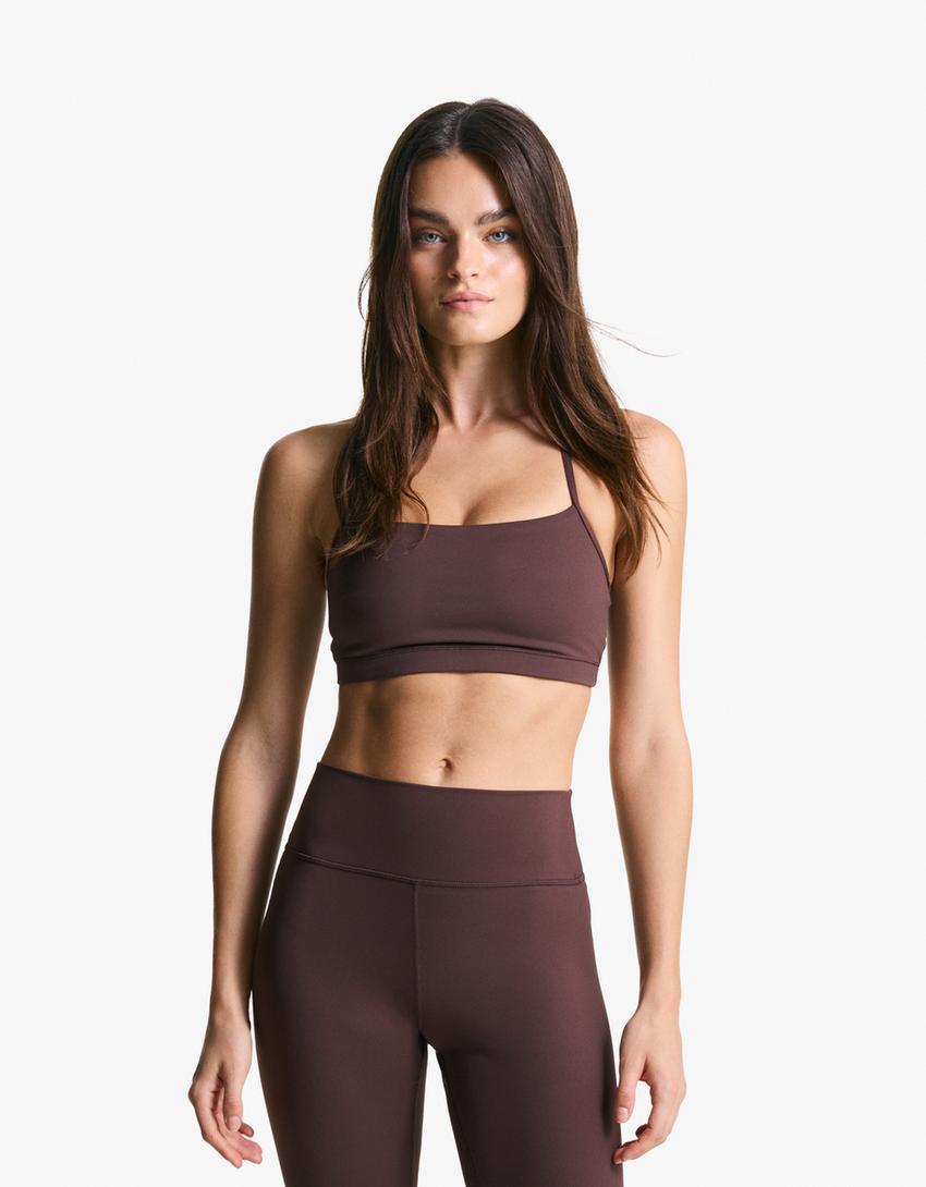 Top tirantes quick dry & breathable-Marrón-0