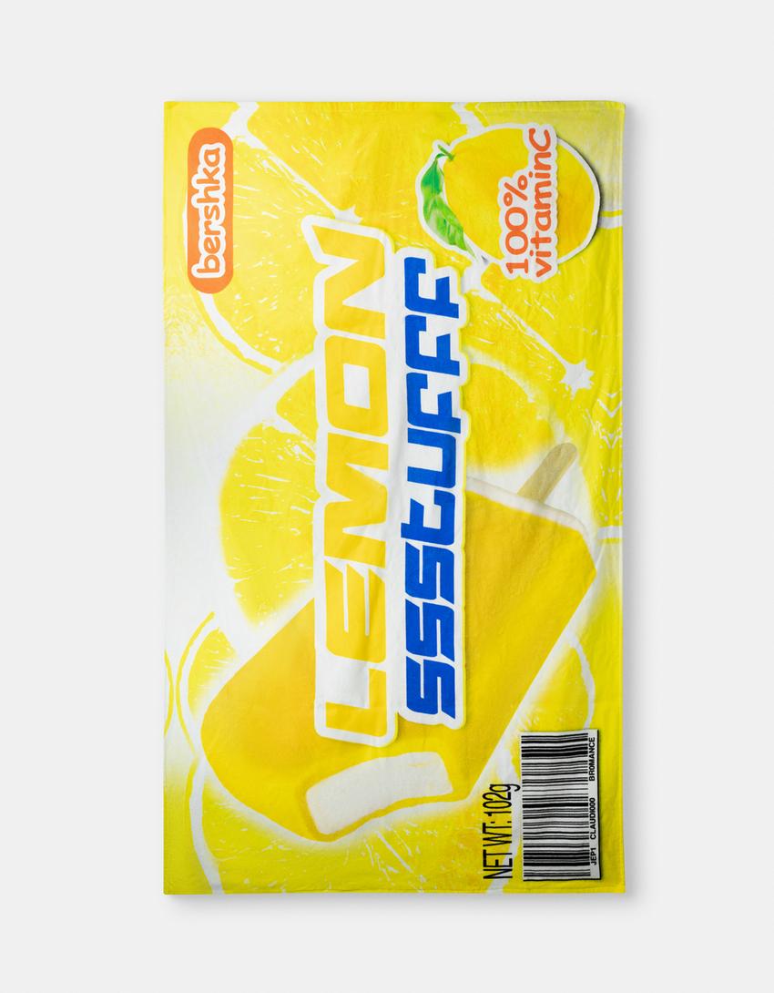 Serviette de bain SSSTUFFF x BERSHKA-Jaune-5