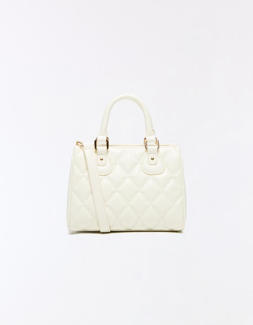 Quilted bag-Off white
