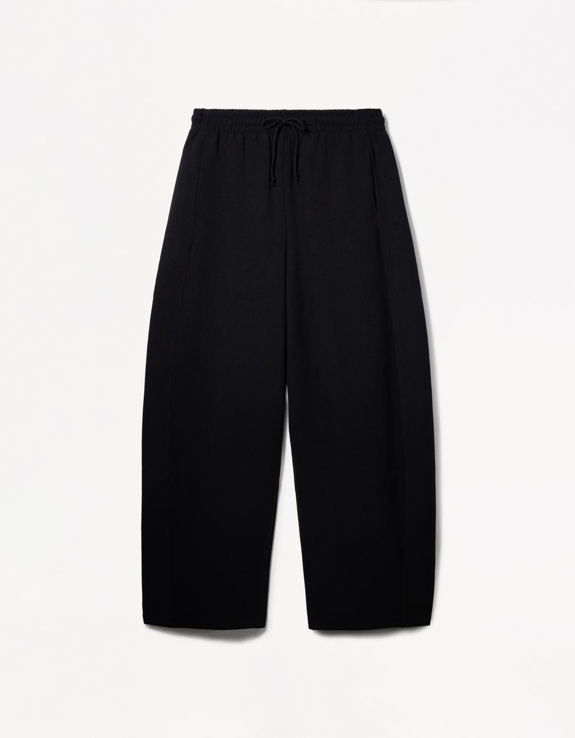 Plush barrel trousers