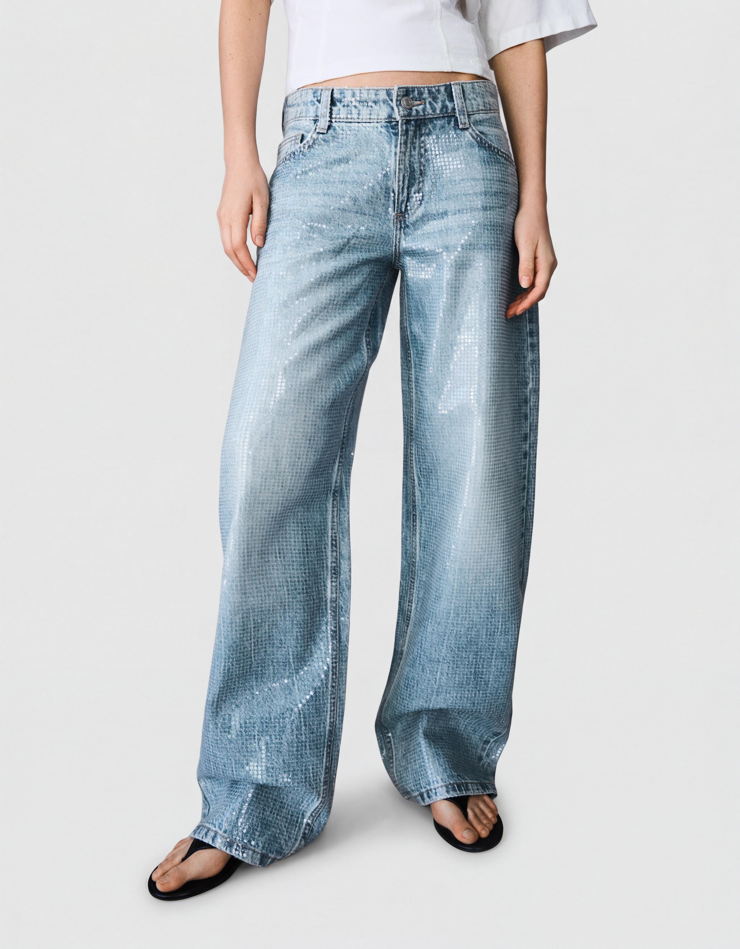 Baggy fit barrel fit pullu jean - Görsel 29