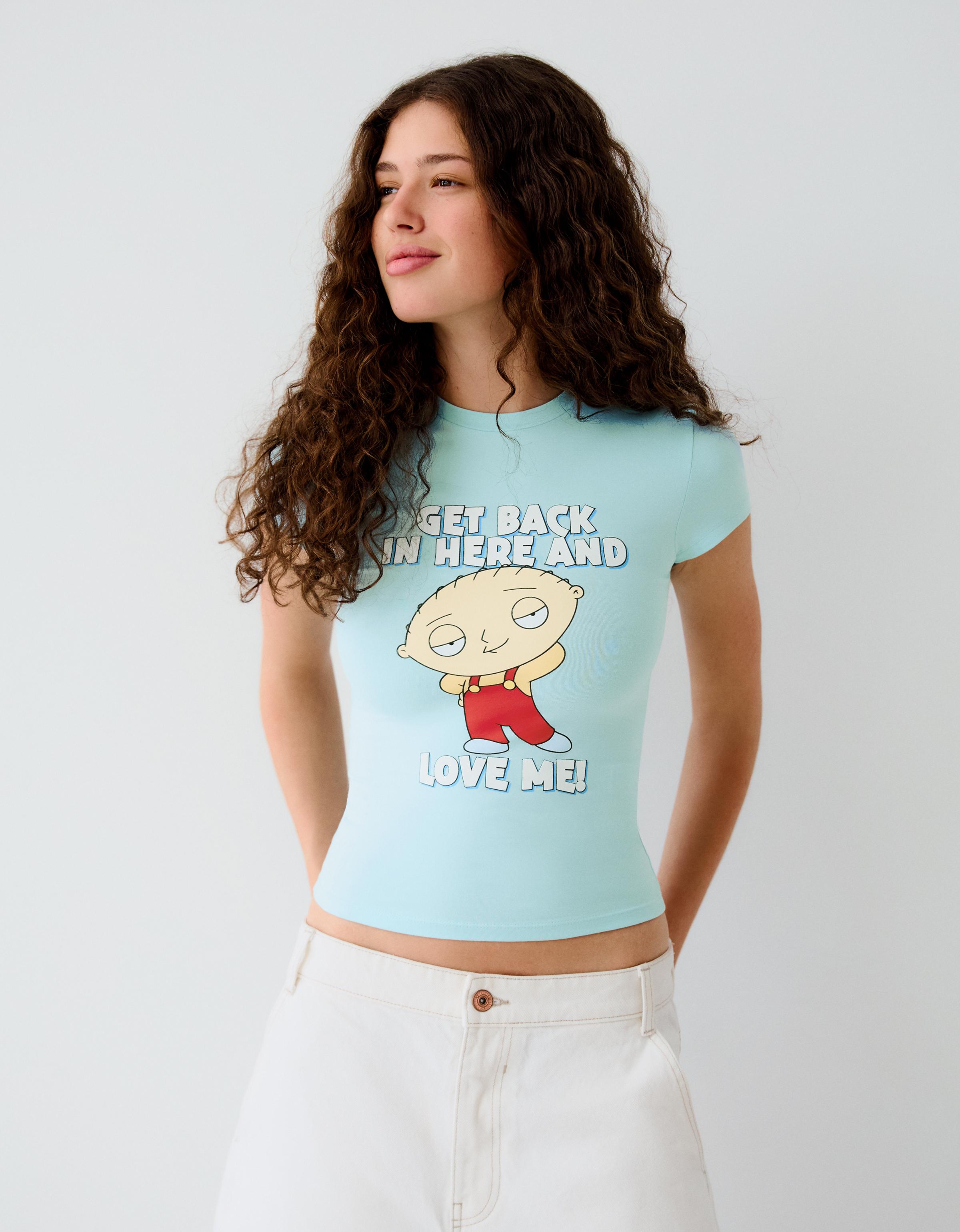 Fitted FAMILY GUY print T-shirt