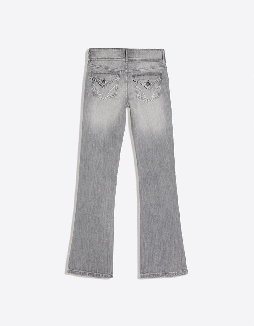 Bootcut-Jeans-Grau