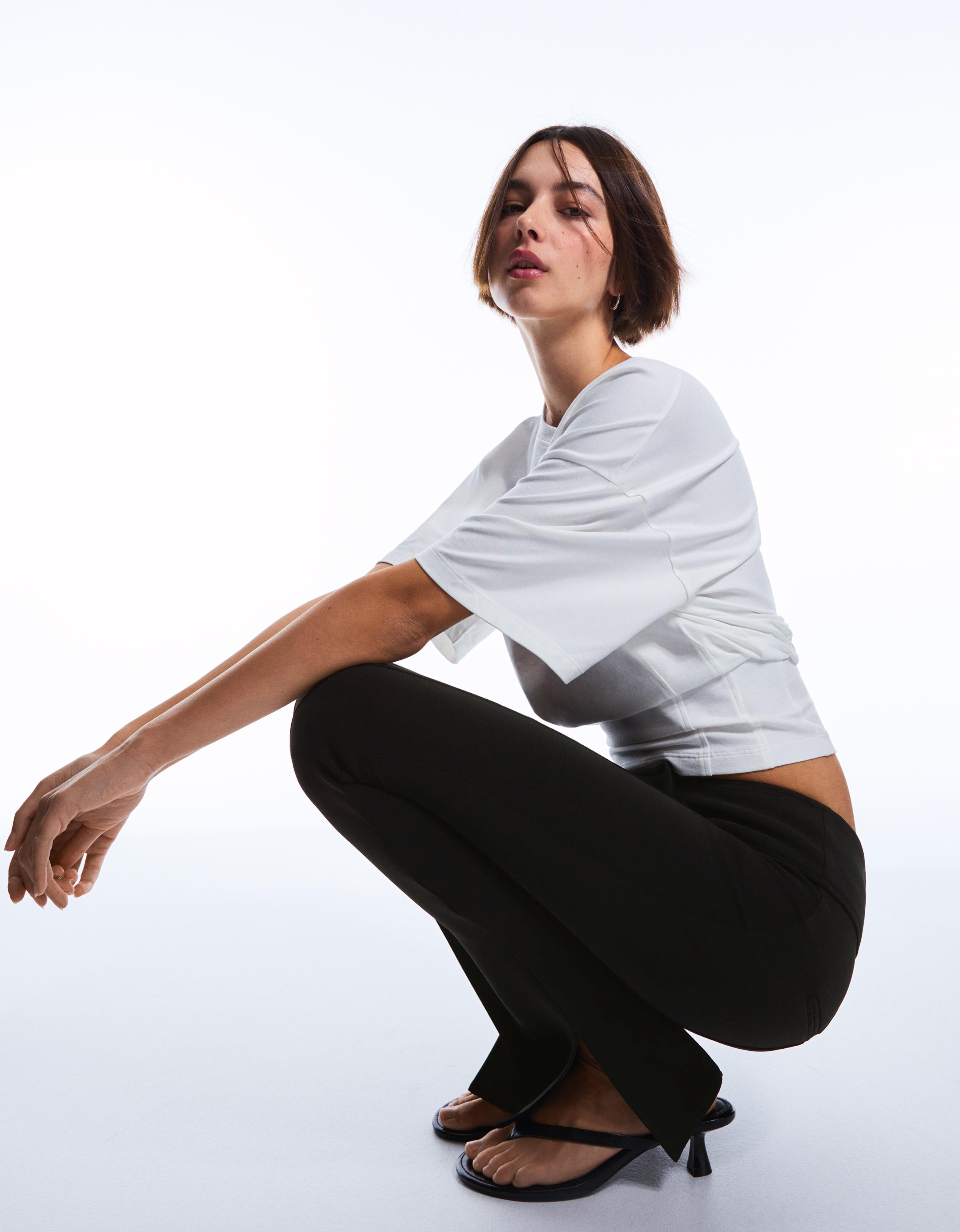 Ultra kompakt düşük bel pantolon - Görsel 11