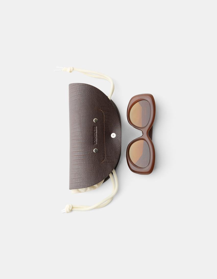 Lunettes de soleil-Marron-4