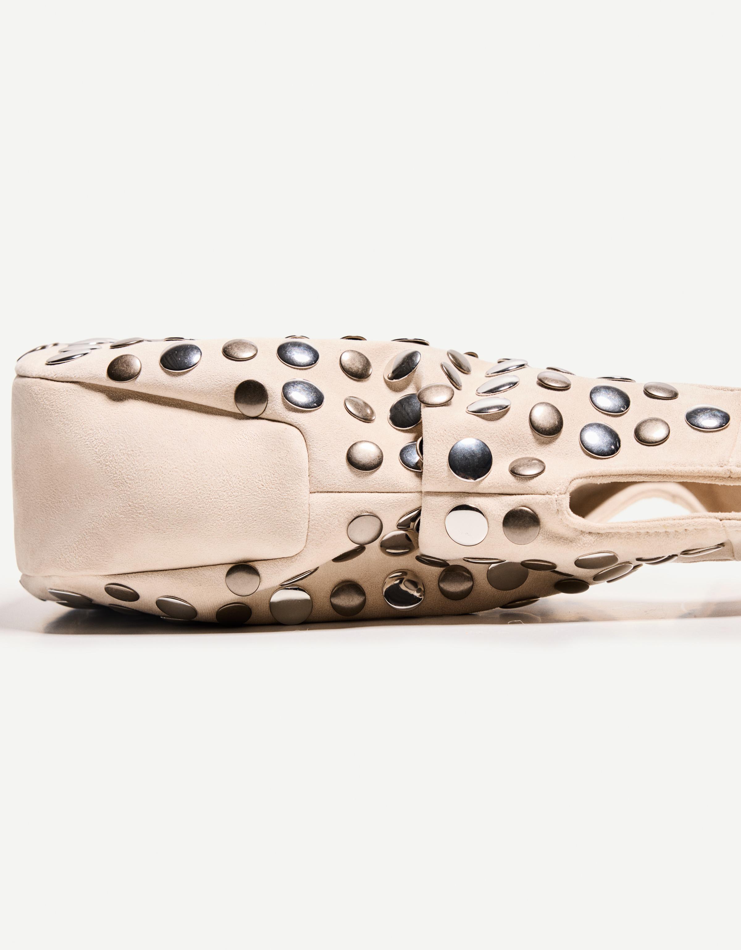 ☆ドイツ発*BERSHKA*新作*スタッズフェイクスエードバッグ/R☆ Studded faux suede bag - Bags and coin purses - Women | Bershka