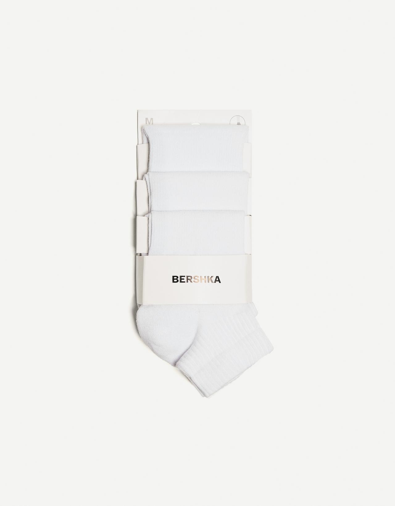 3-pack of sports ankle socks — White