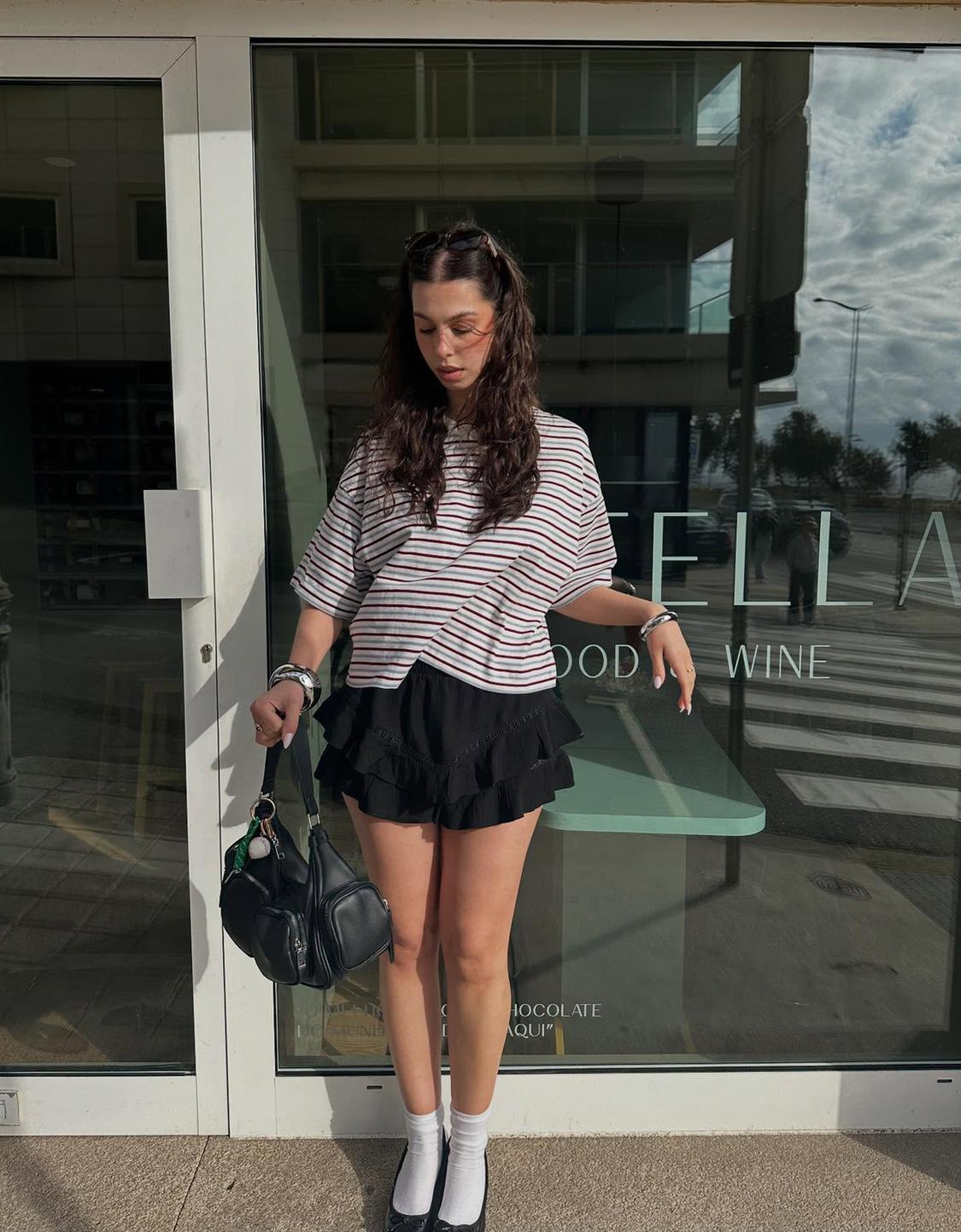 Boxy short sleeve T-shirt