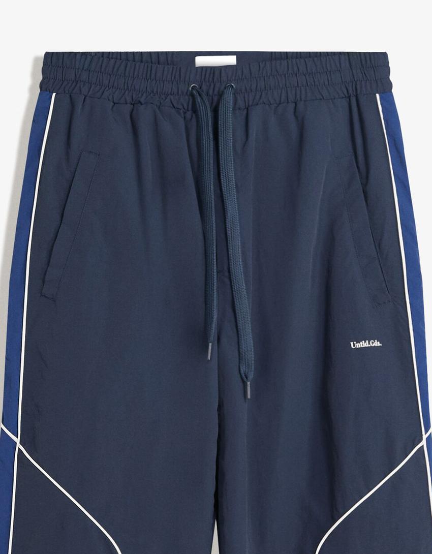 Pantalon technique super baggy fit-Marine-2