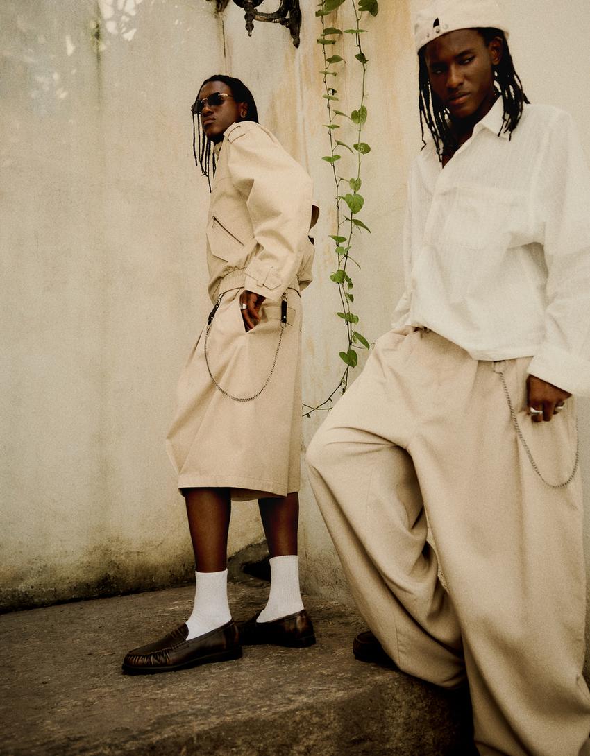 Bermuda barrel fit klips-Deve tüyü rengi