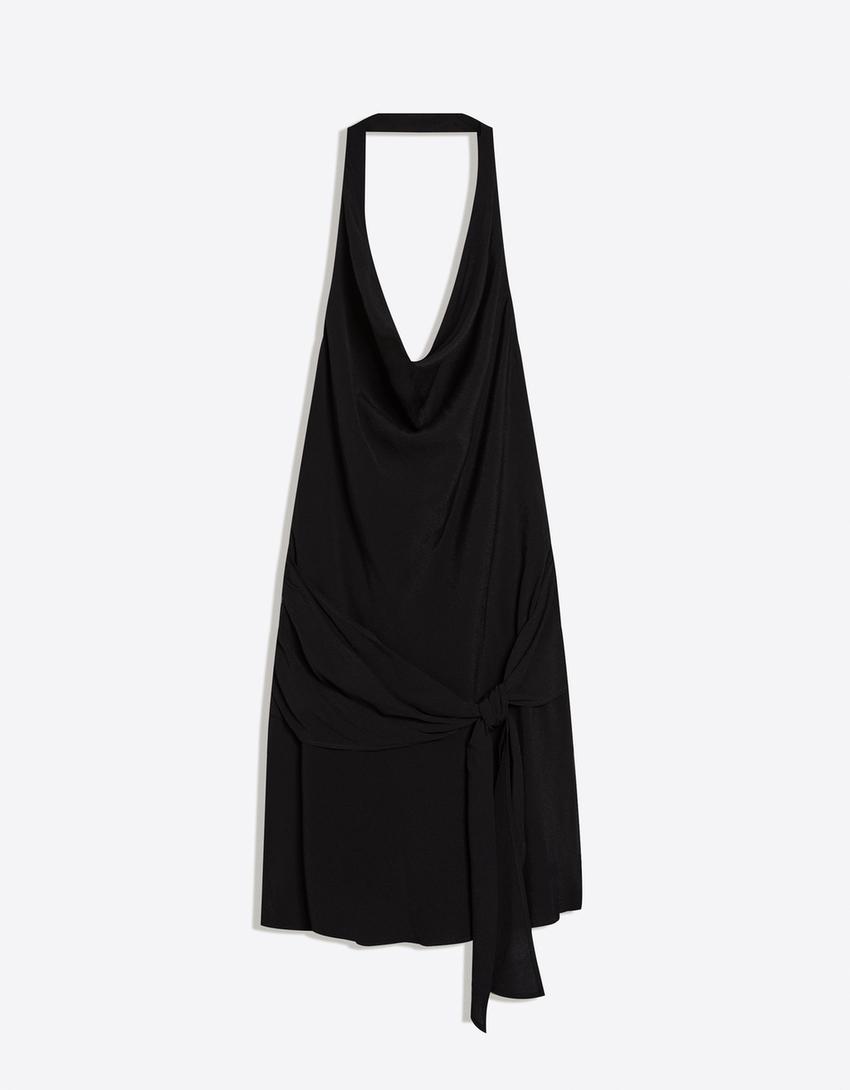 Draped mini dress - #bershkastyle - Women | Bershka Draped mini dress - #bershkastyle - Women | Bershka