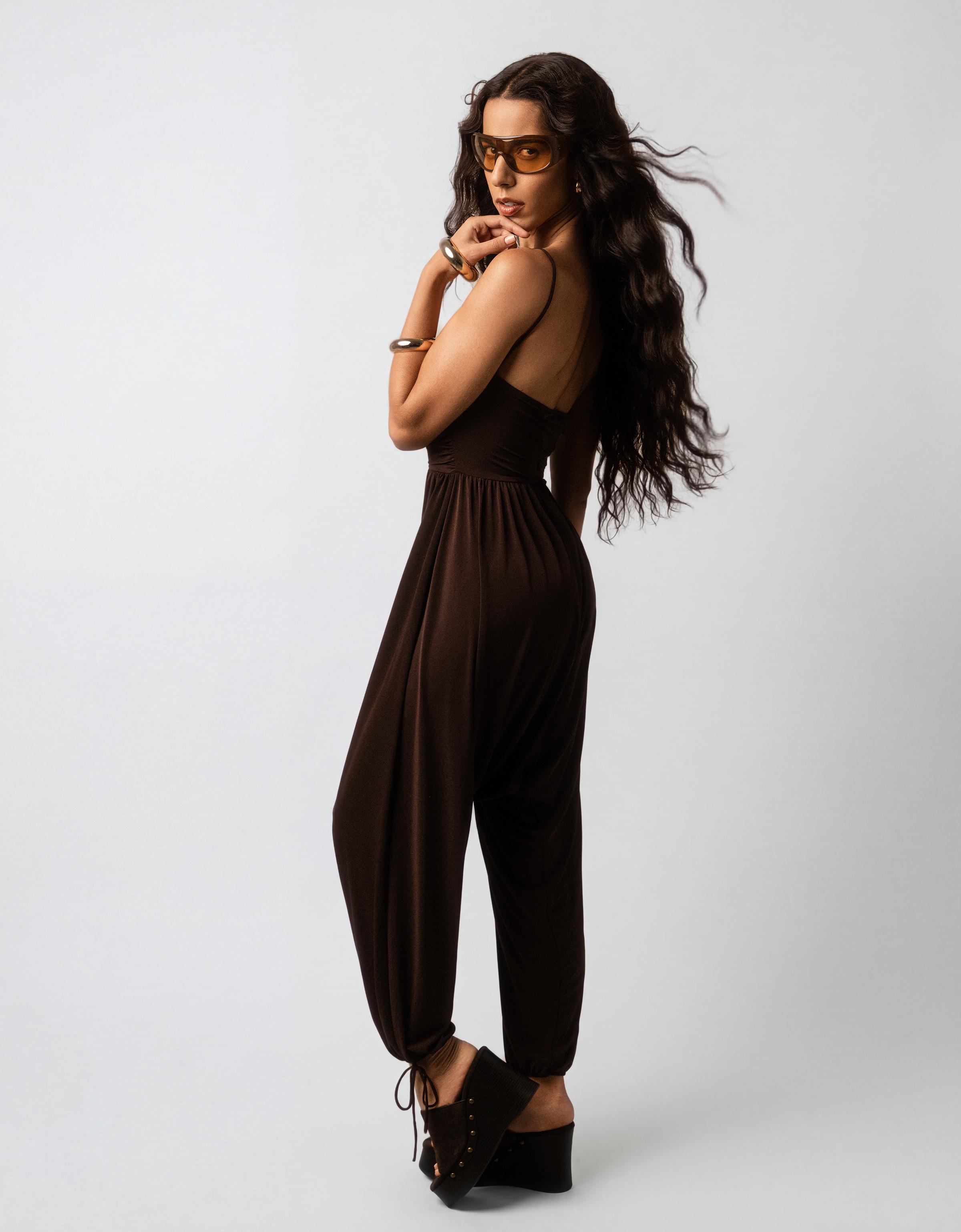 Askılı şalvar tulum - Görsel 22