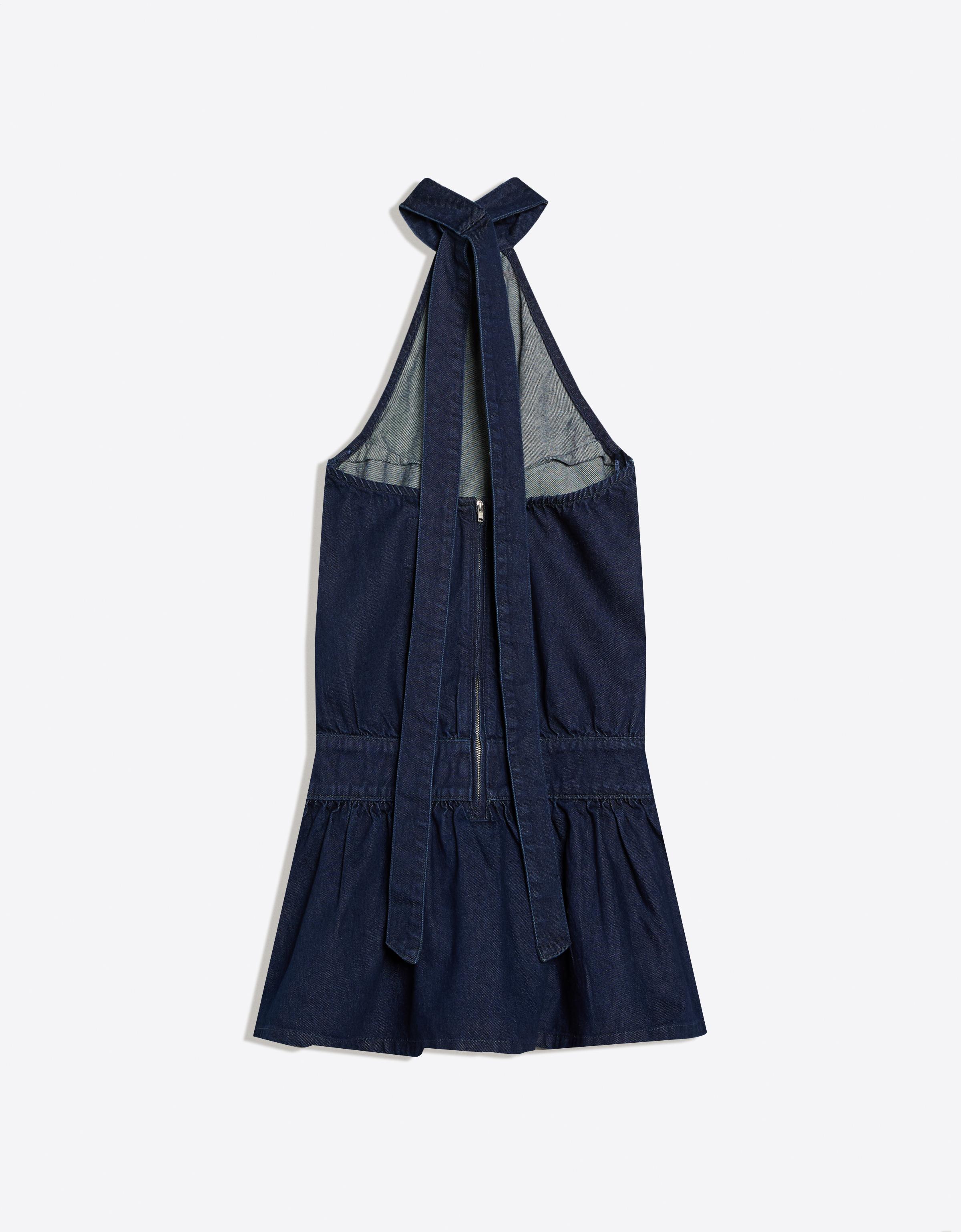 Denim mini elbise - Görsel 2