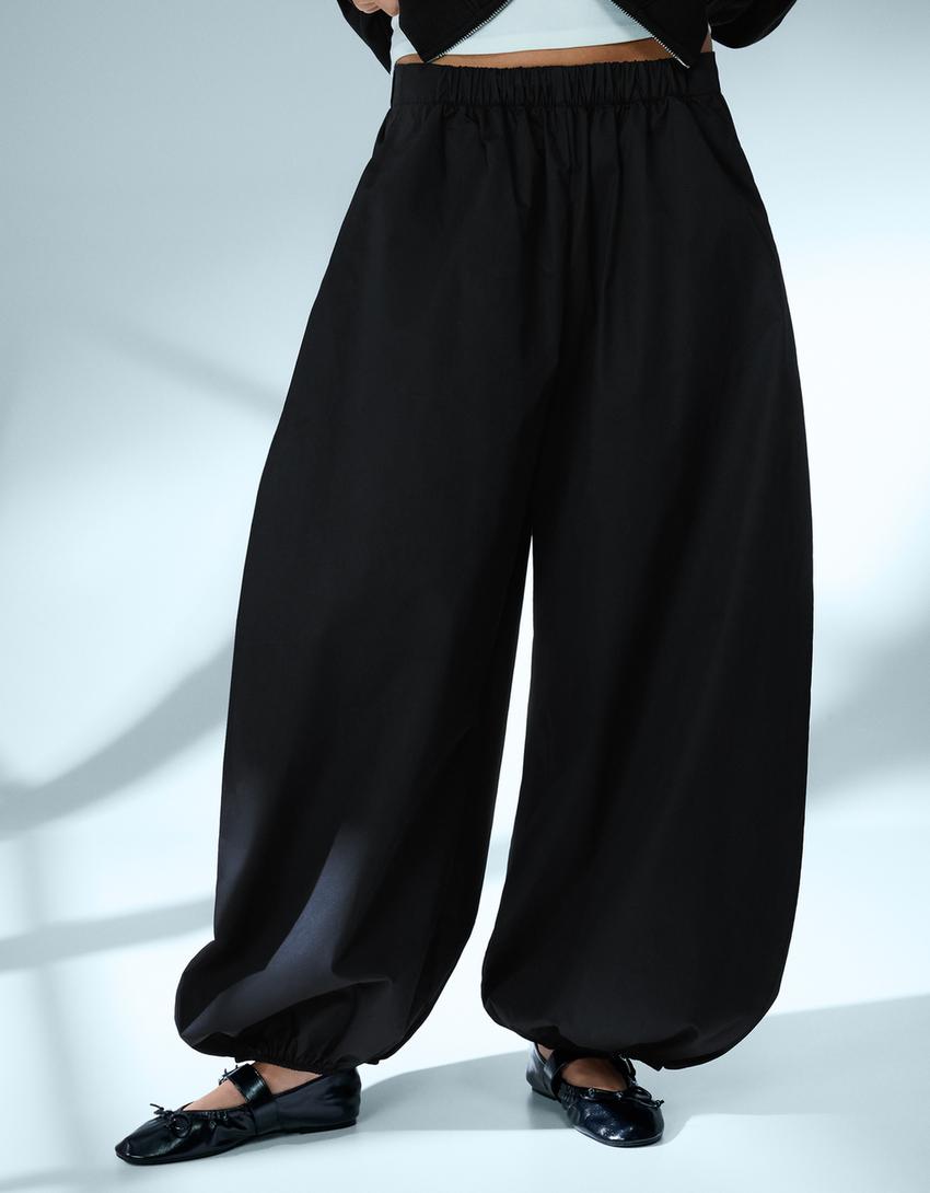 Bloomer pantolon-Siyah