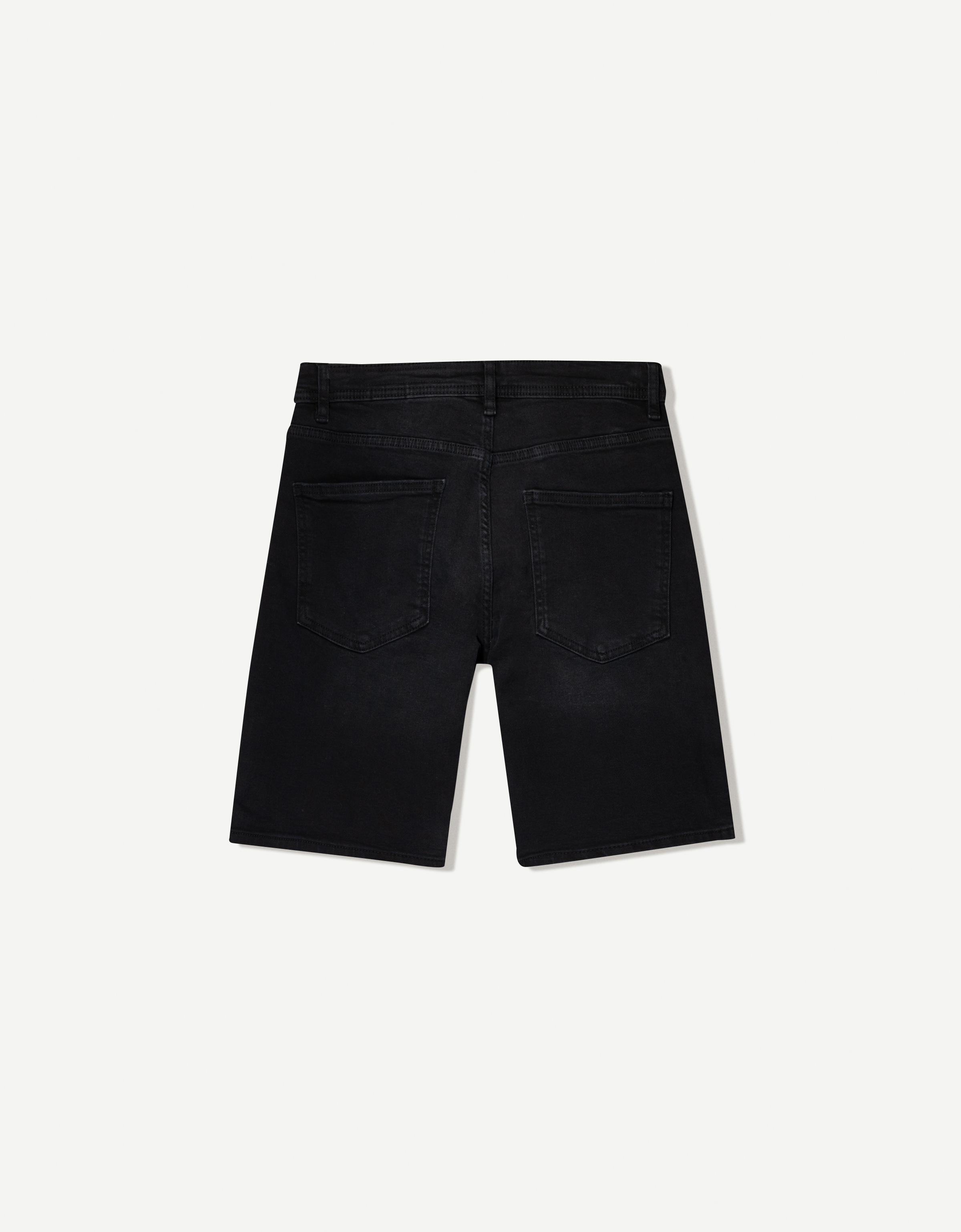 Ripped denim Bermuda shorts - Shorts and jorts - Men | Bershka