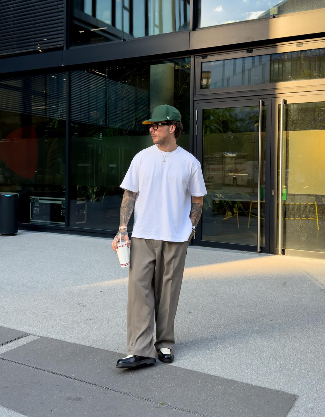 Super baggy tailored fit trousers