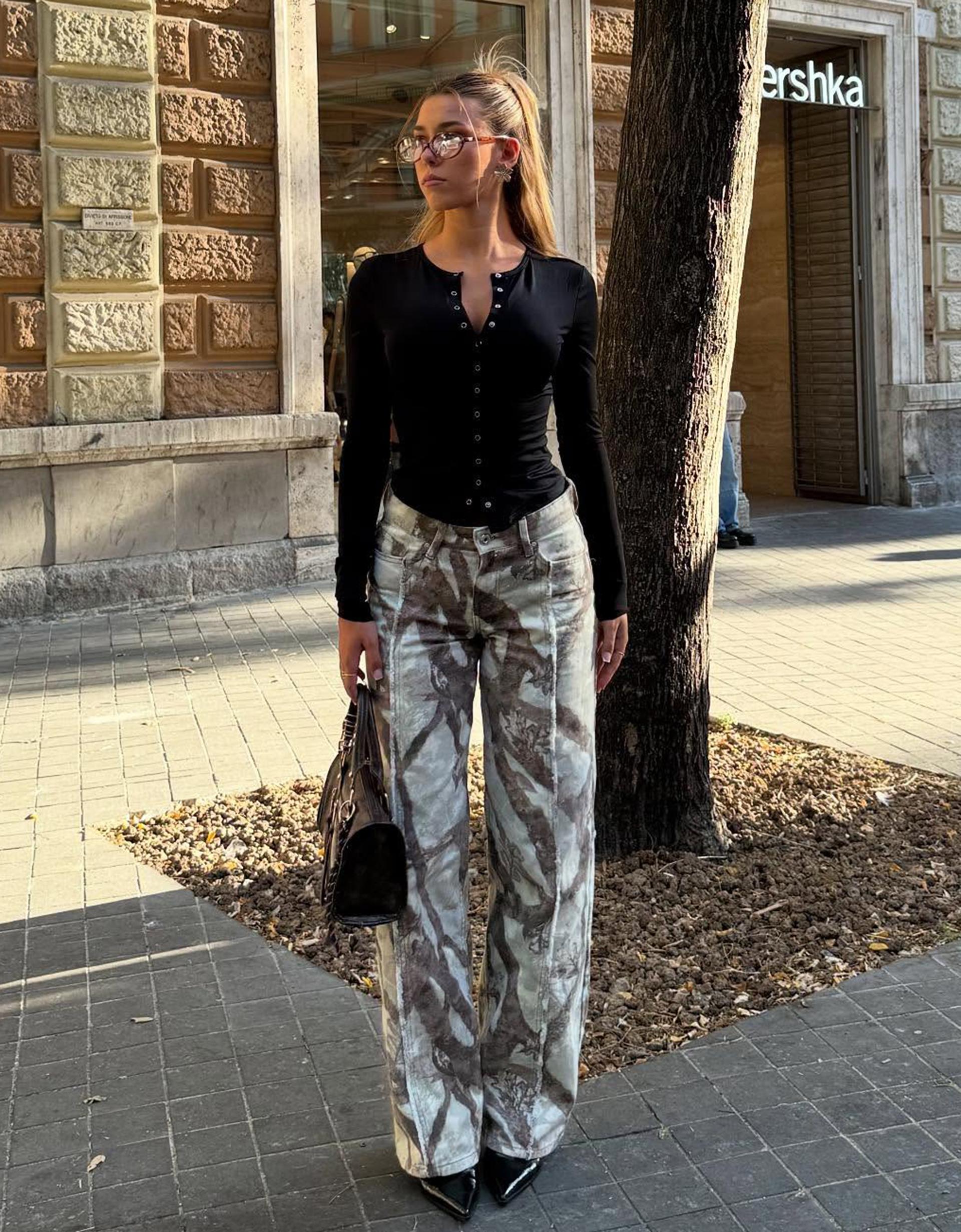 Maglietta maniche lunghe bottoni