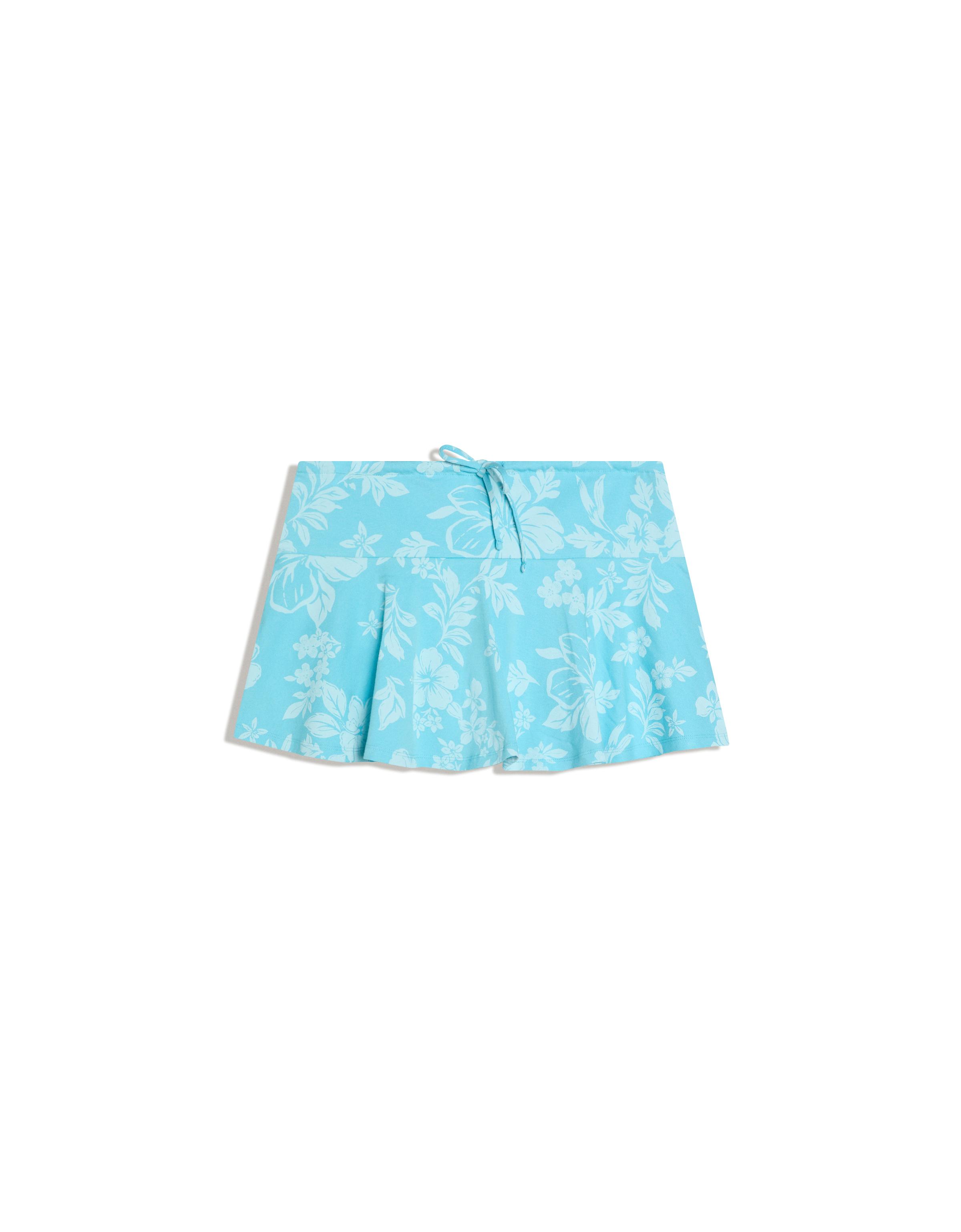 Mini skort with tie waist
