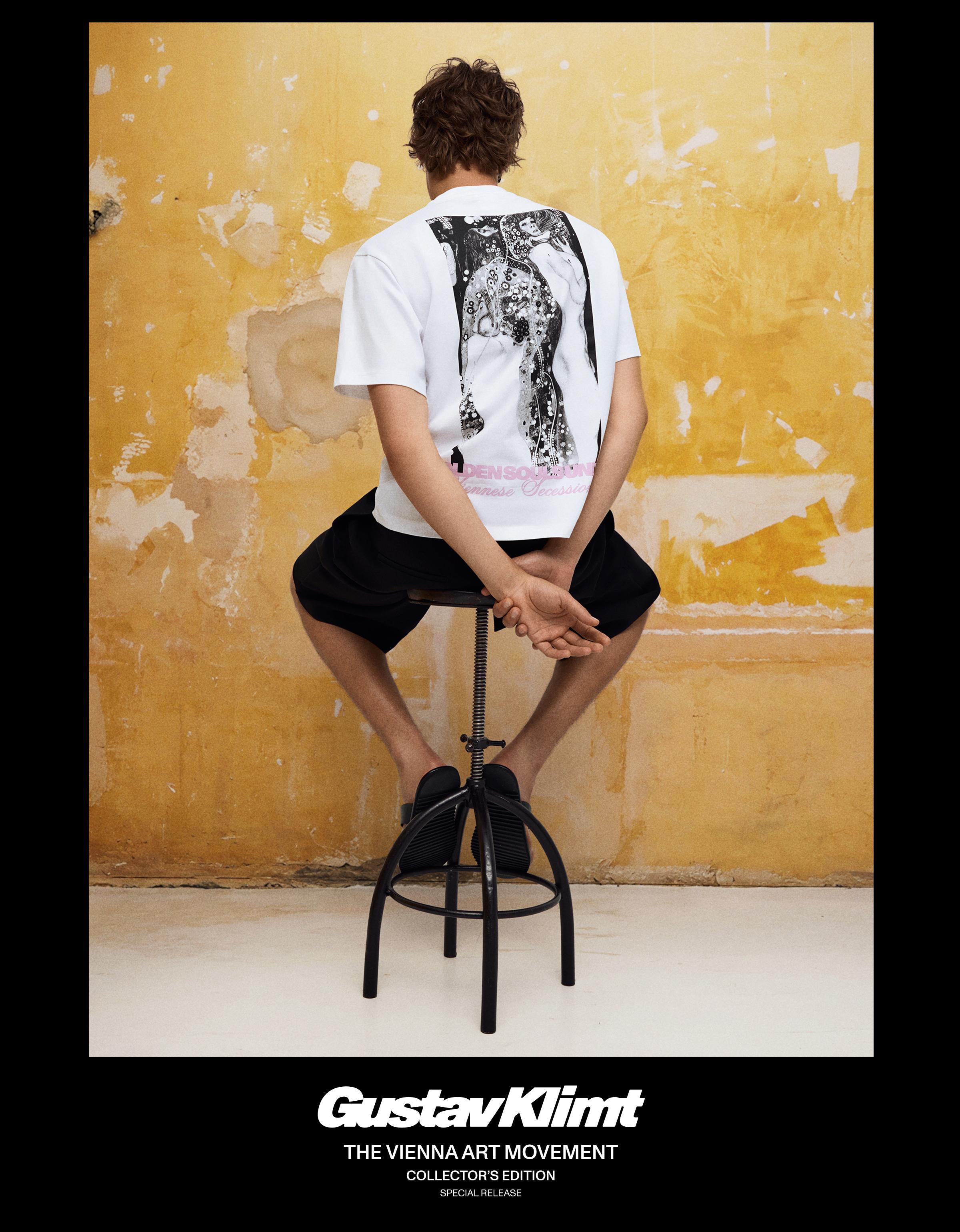 Short sleeve KLIMT print T-shirt — White