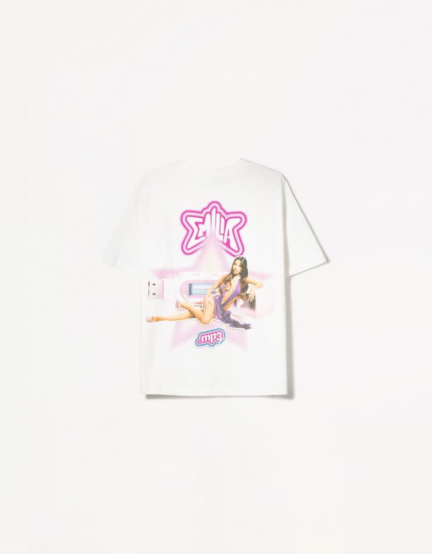 Camiseta Emilia Mernes manga corta-Blanco-5