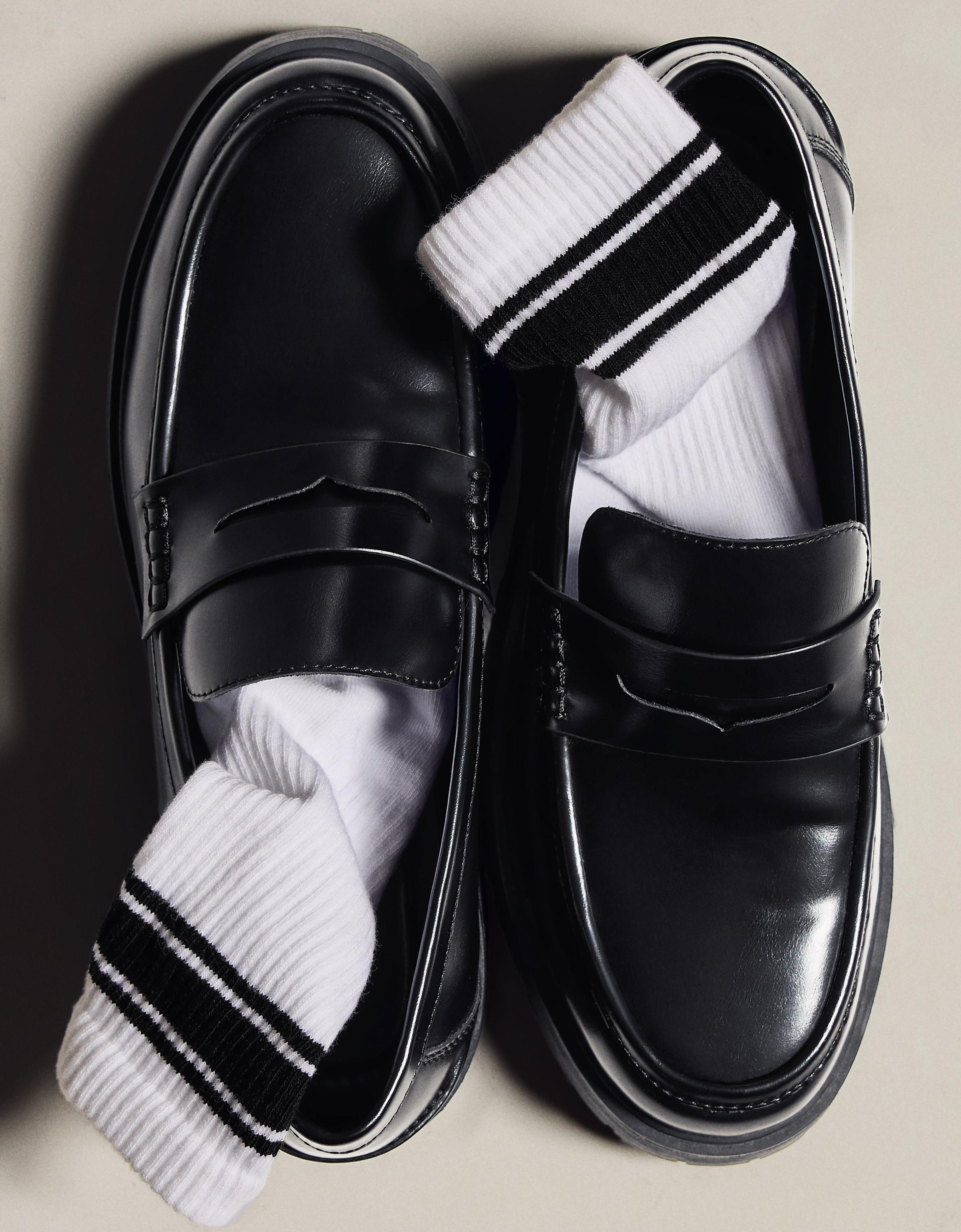 Chunky sole loafers — BLACK (alternate view)