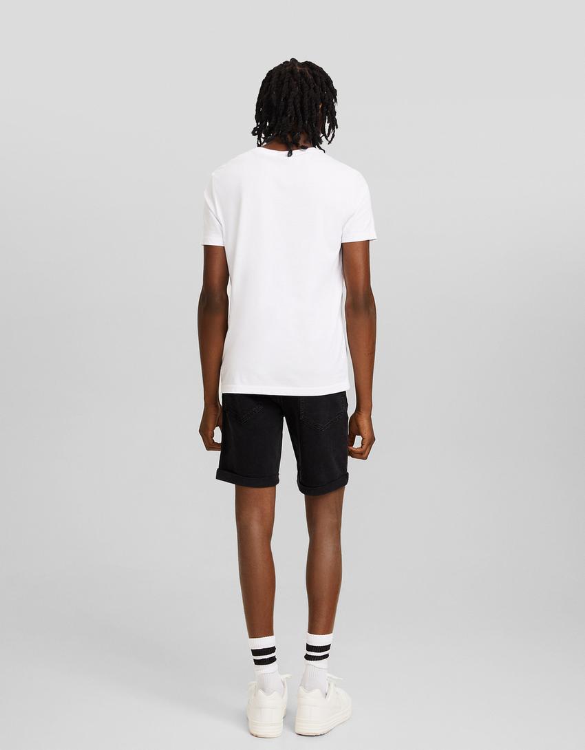 Bermudas skinny rotos-Negro-2